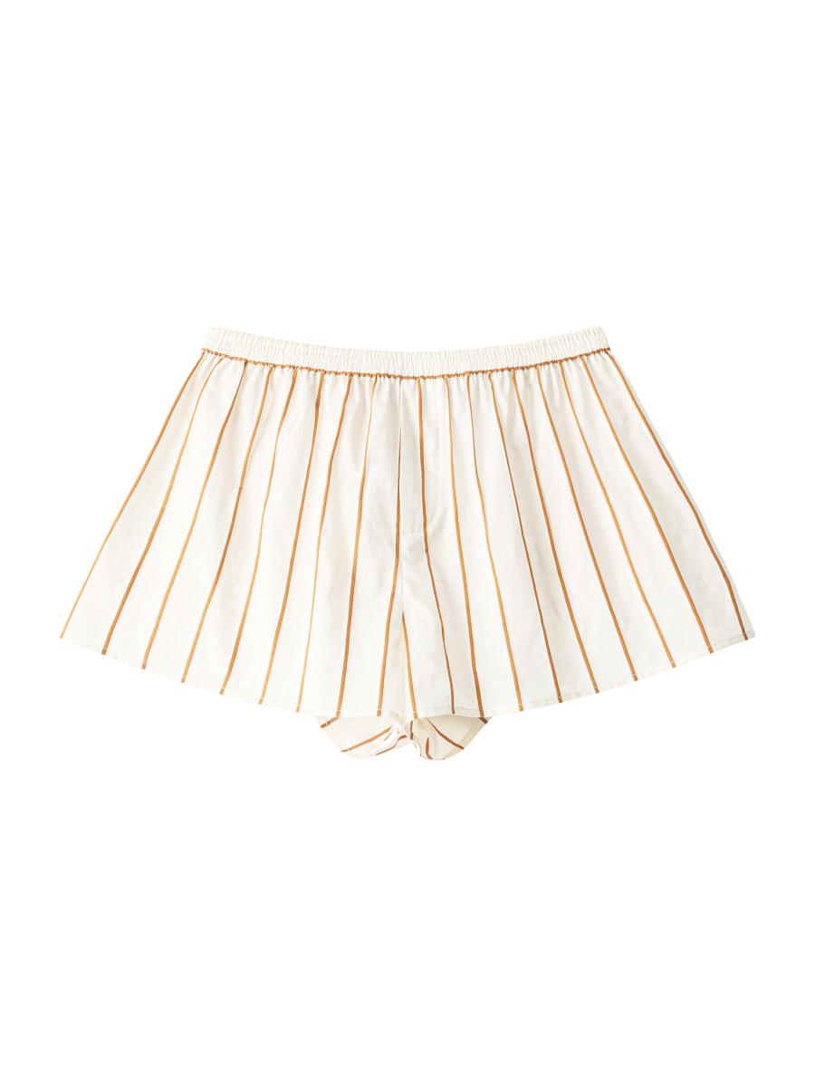 Staud Women's Rove Striped Cotton Shorts