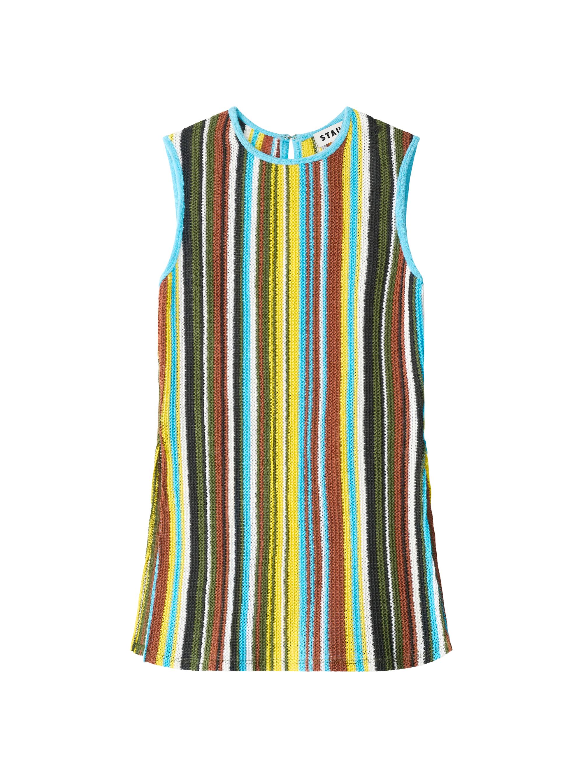 Staud Women's Valley Textured Striped Top - Skate Stripe