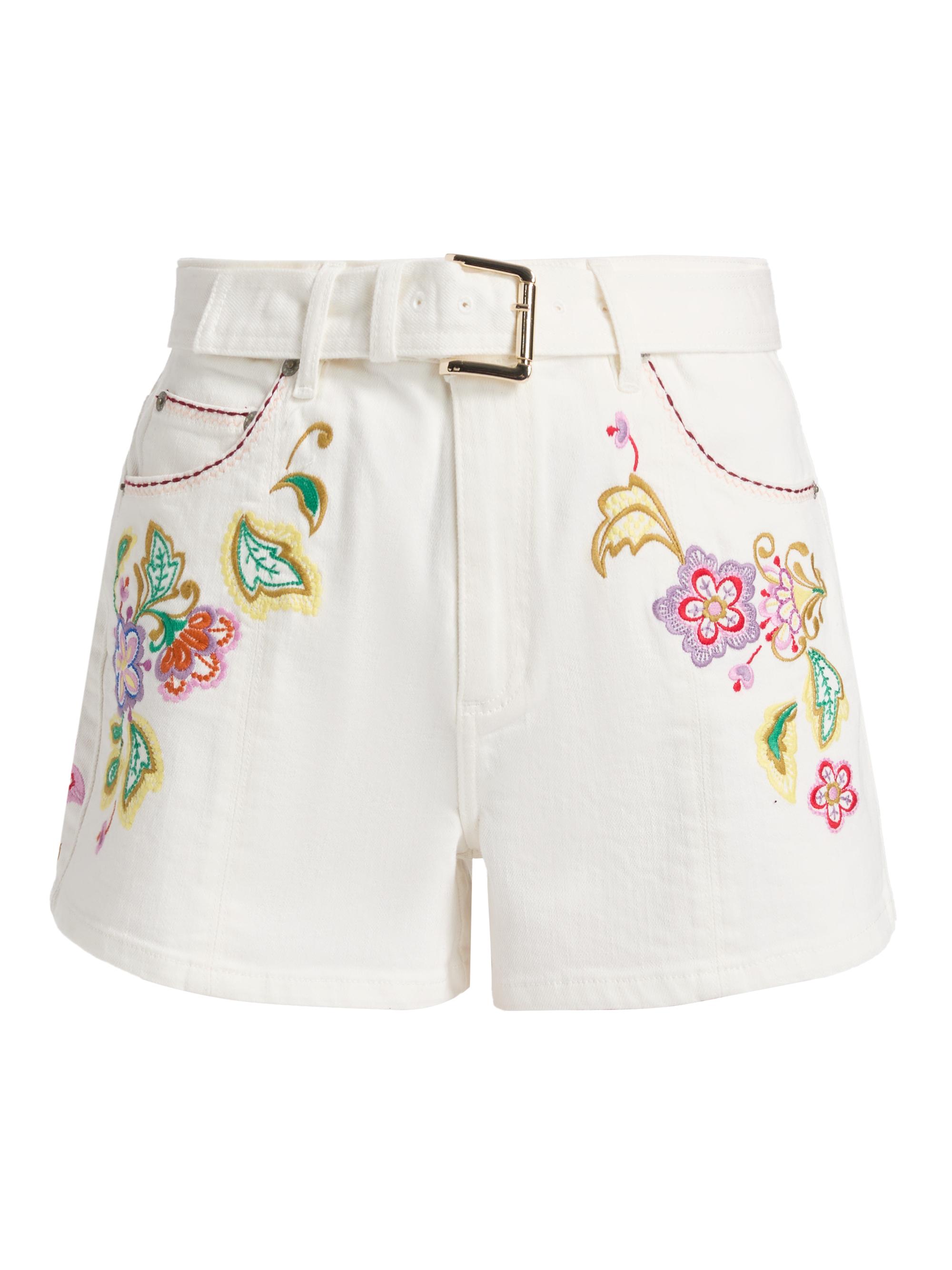 Cinq à Sept Women's Jardin Boheme Belted Ceil Shorts - Scour Multi
