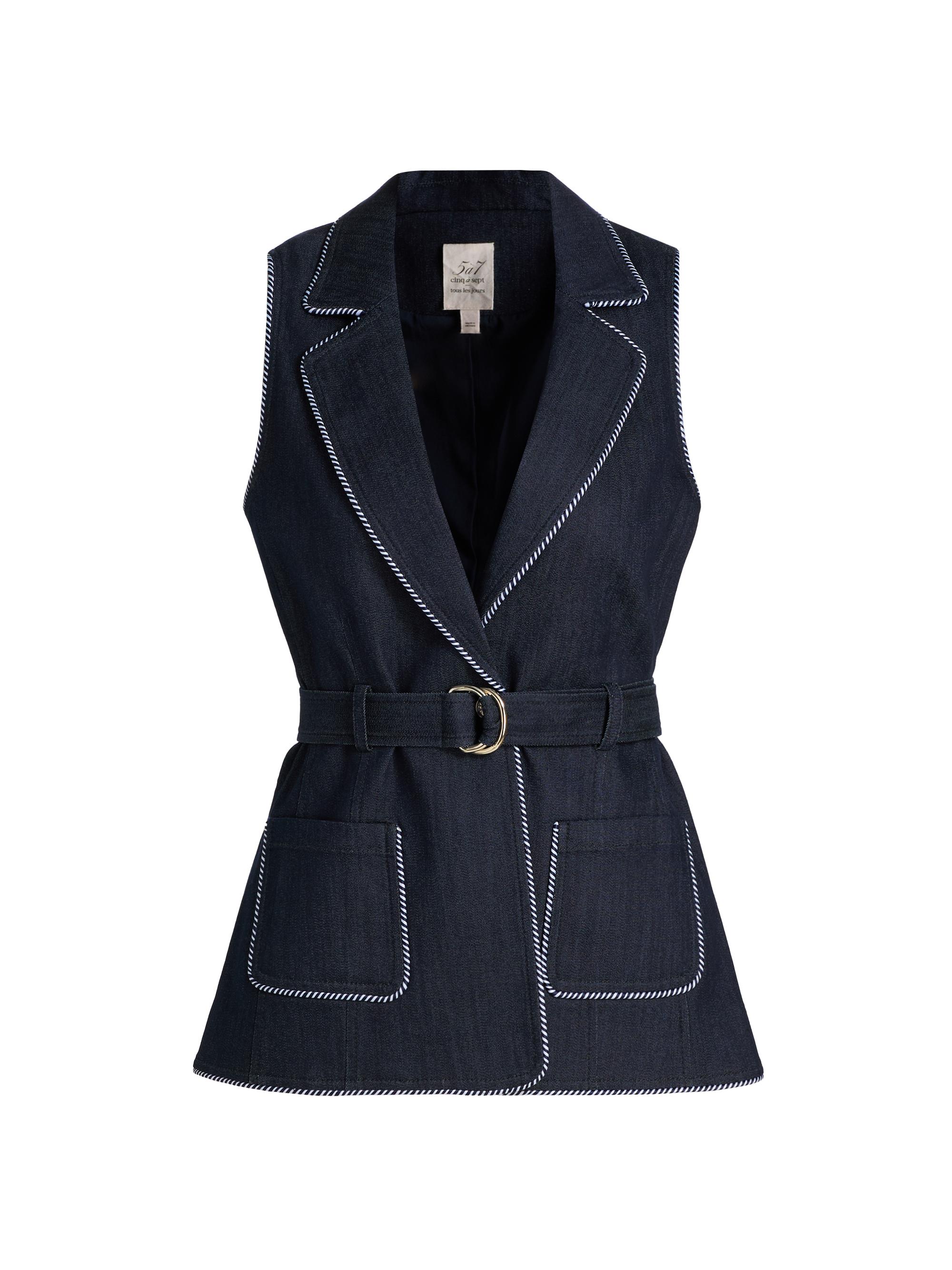 Cinq à Sept Andrea Twisted-Trim Vest | Saks Fifth Avenue