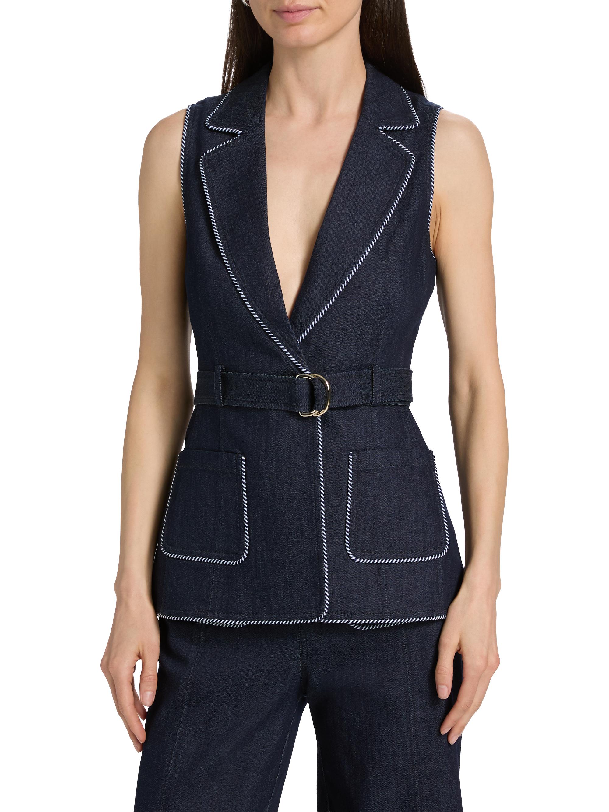Cinq à Sept Andrea Twisted-Trim Vest | Saks Fifth Avenue