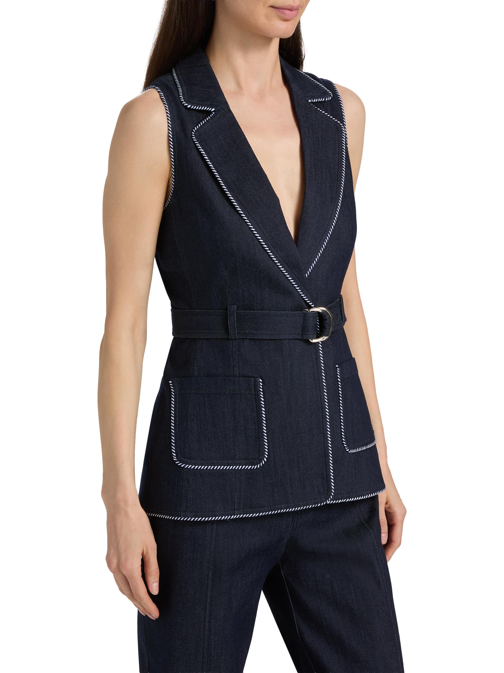 Cinq à Sept Andrea Twisted-Trim Vest | Saks Fifth Avenue