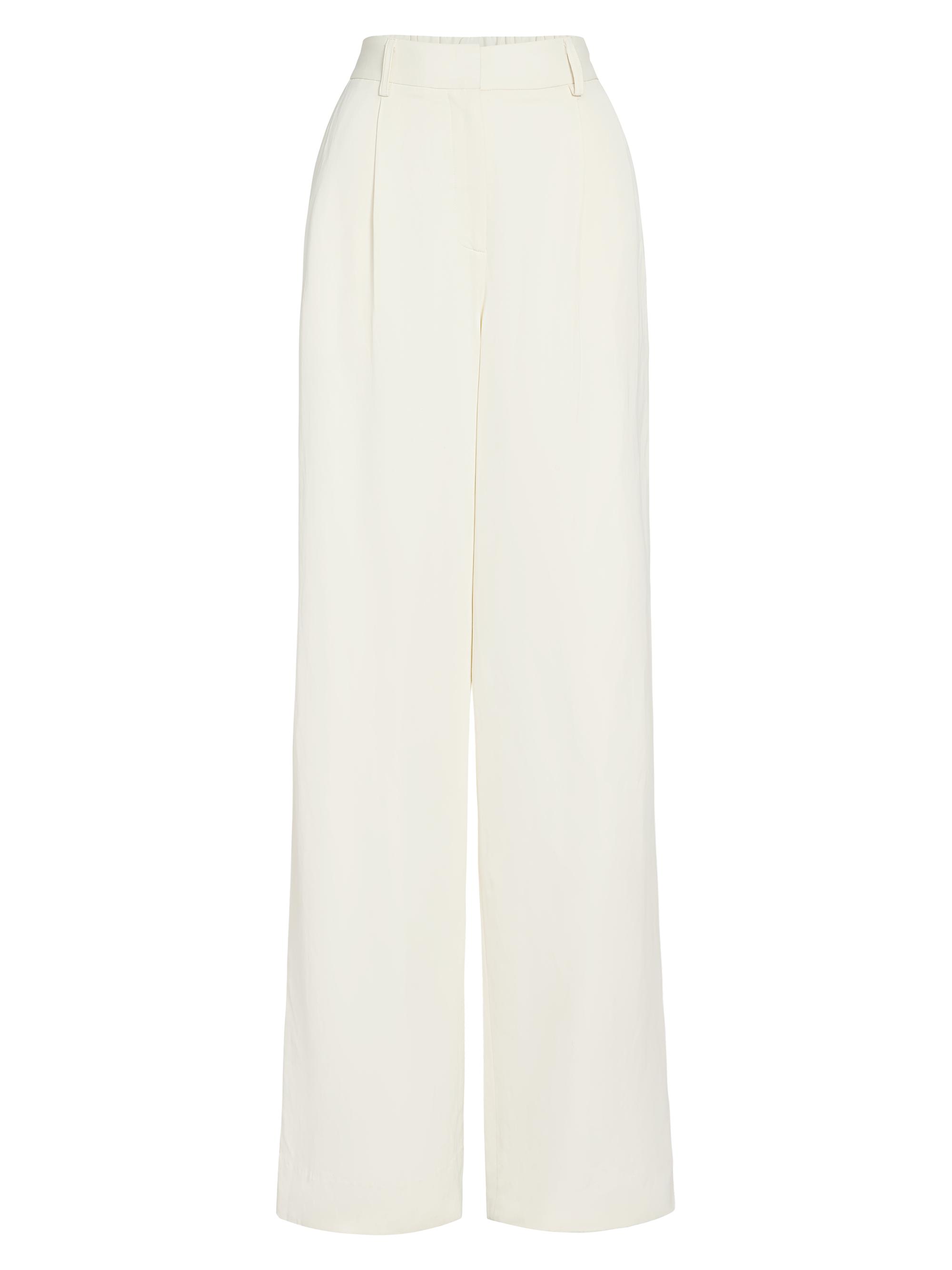 TWP Women's Hudson St. Linen-Blend Pants - Flan