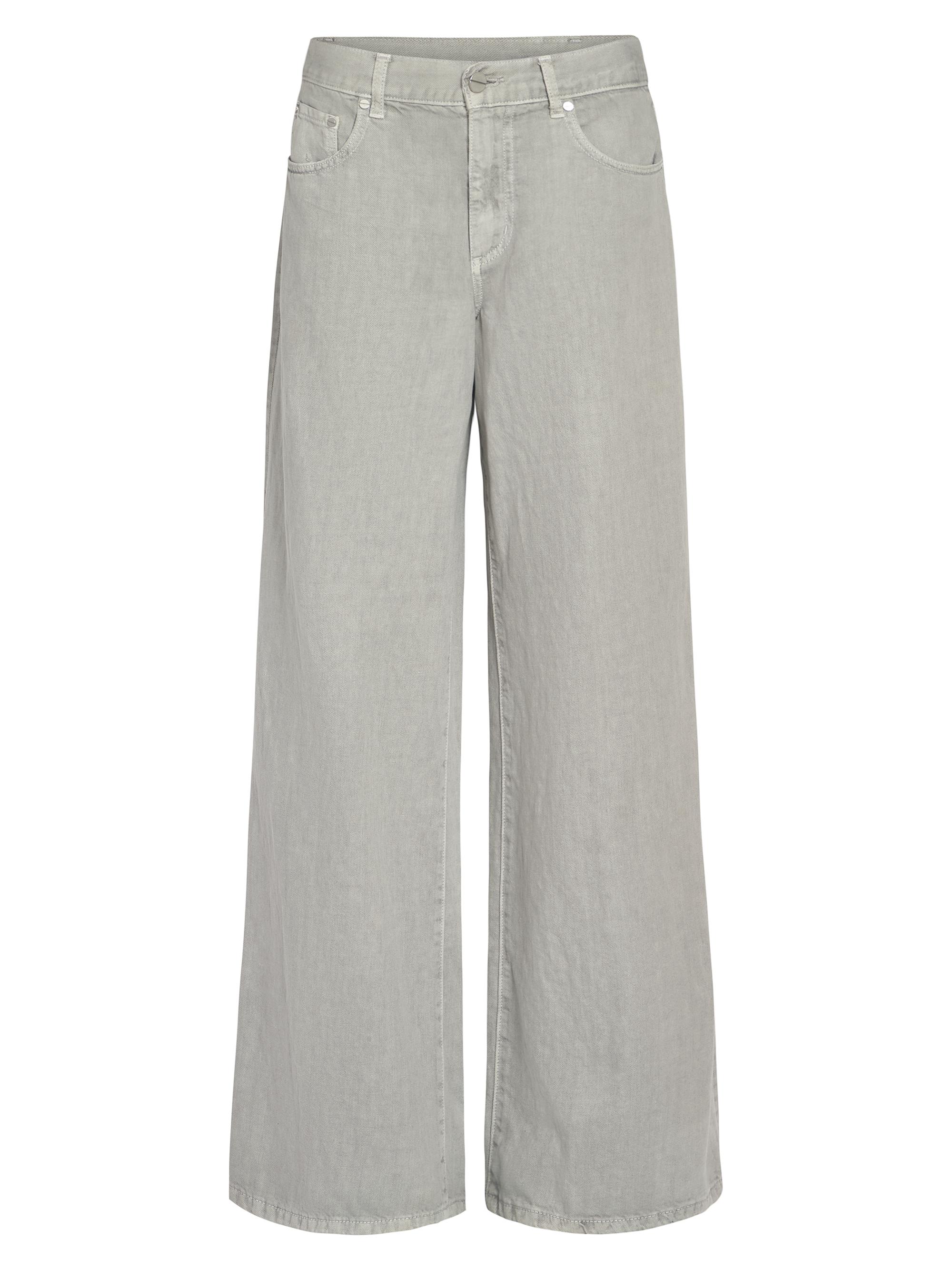 TWP Women's Tiny Dancer Wide-Leg Jeans - Oyster Mushroom | Thumbnail 7