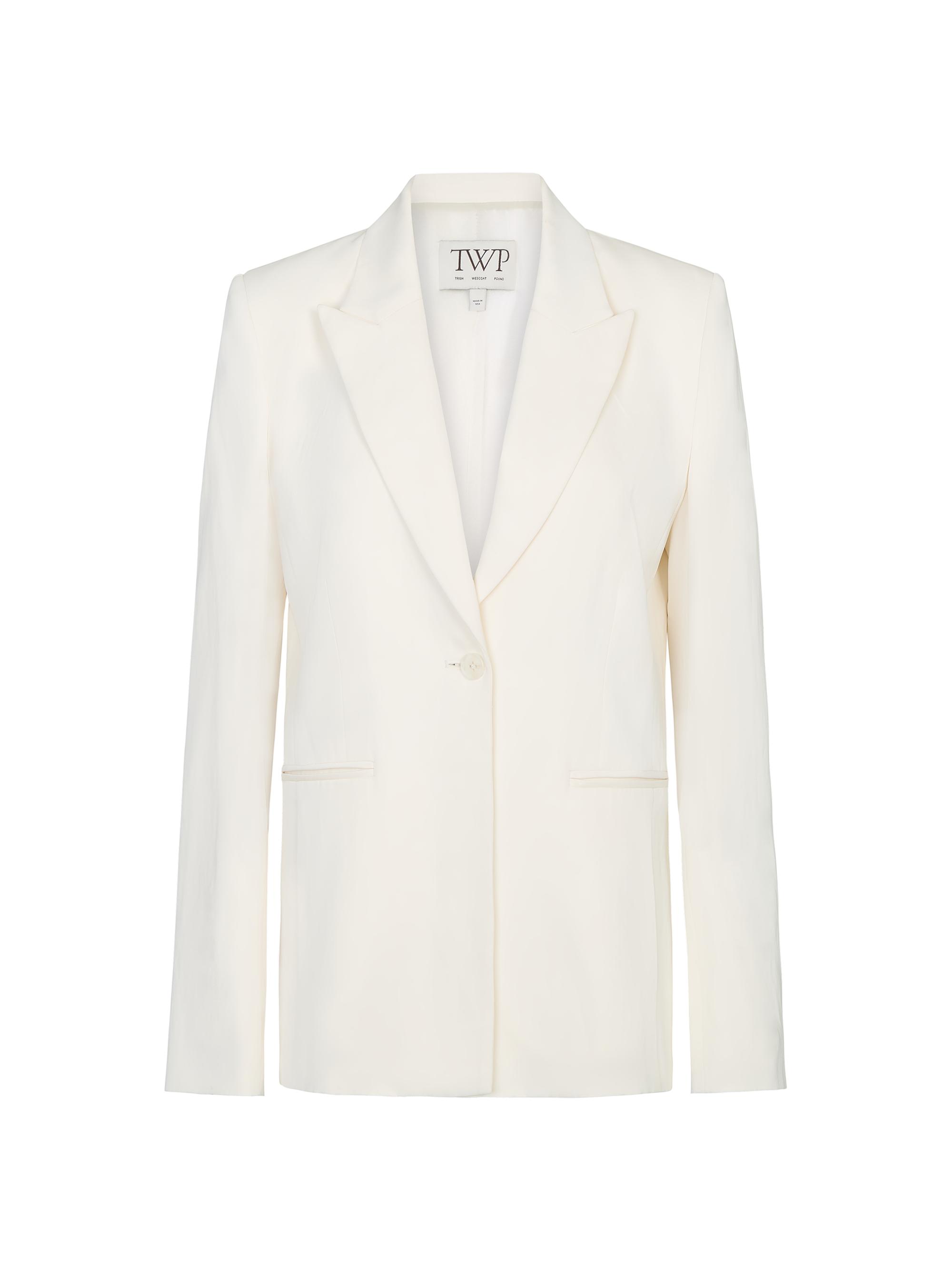TWP Women's Her Fit Linen-Blend Blazer - Bone