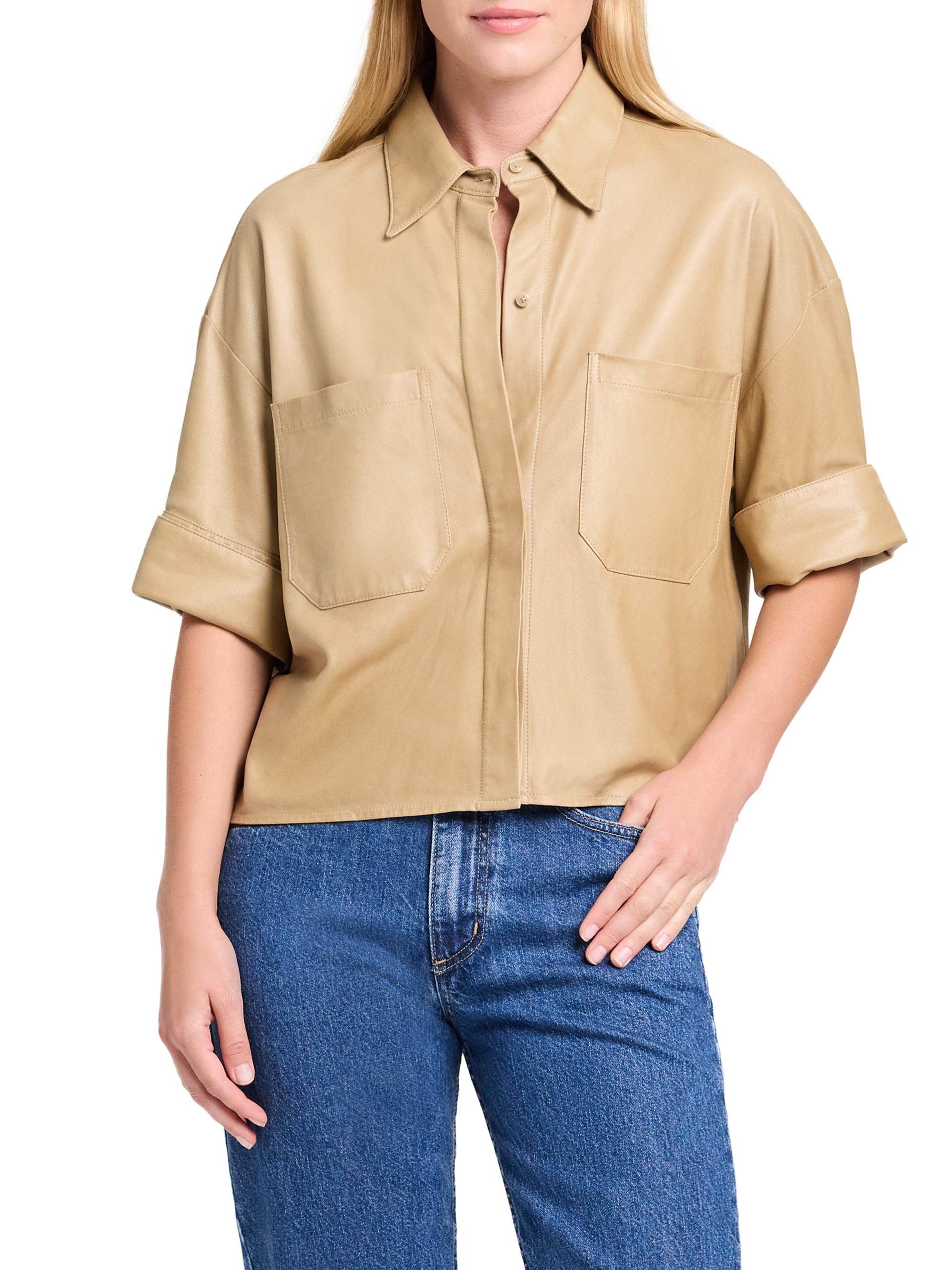 TWP My Newest Mistake Leather Shirt | Saks Fifth Avenue