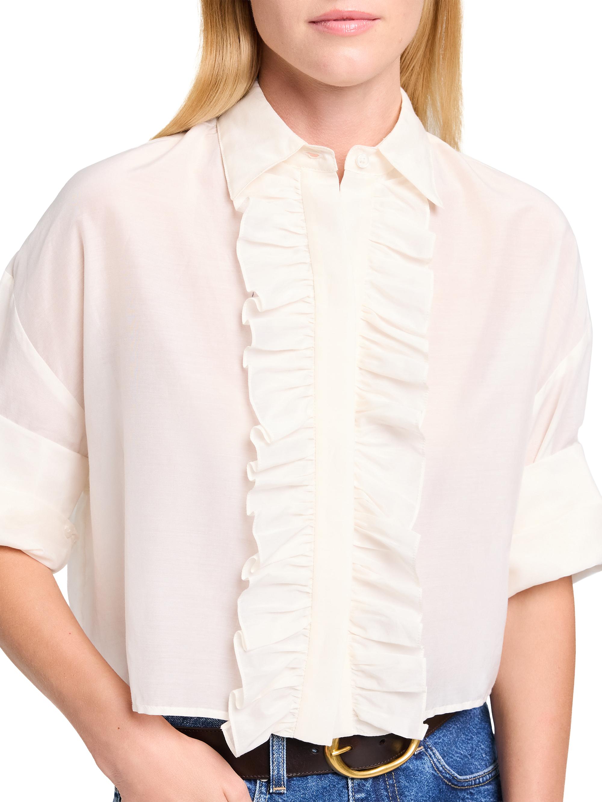 TWP Next Ex Ruffle-Trimmed Blouse | Saks Fifth Avenue