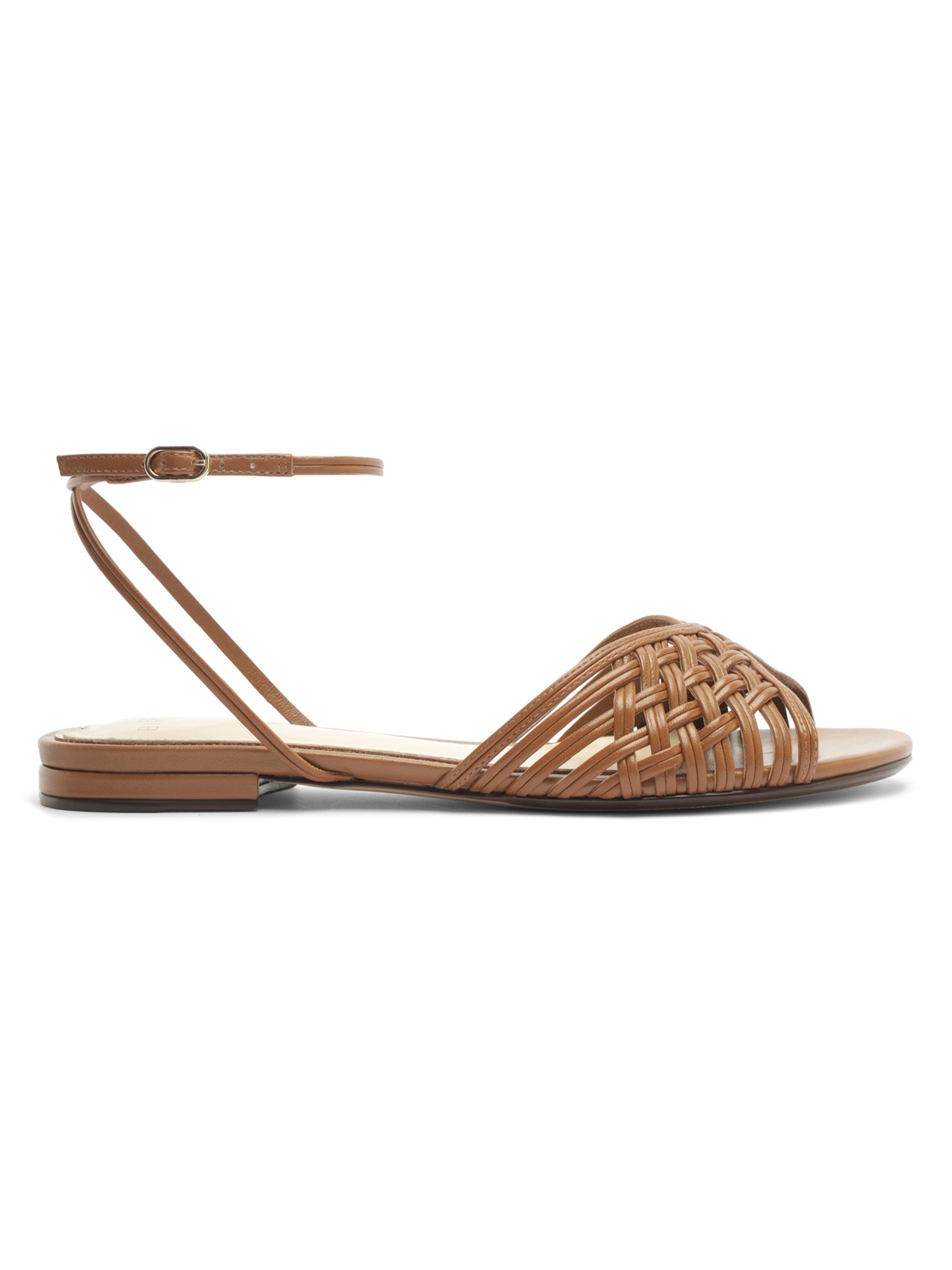 Alexandre Birman Women's Lilian Woven Leather Sandals - Espresso