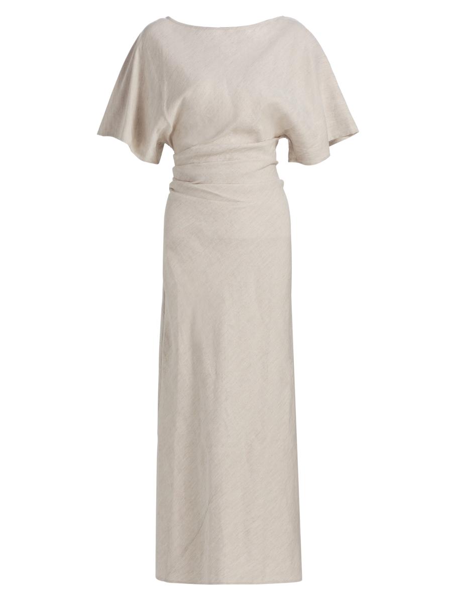 Staud Amelie Linen-Blend Maxi Dress | Saks Fifth Avenue