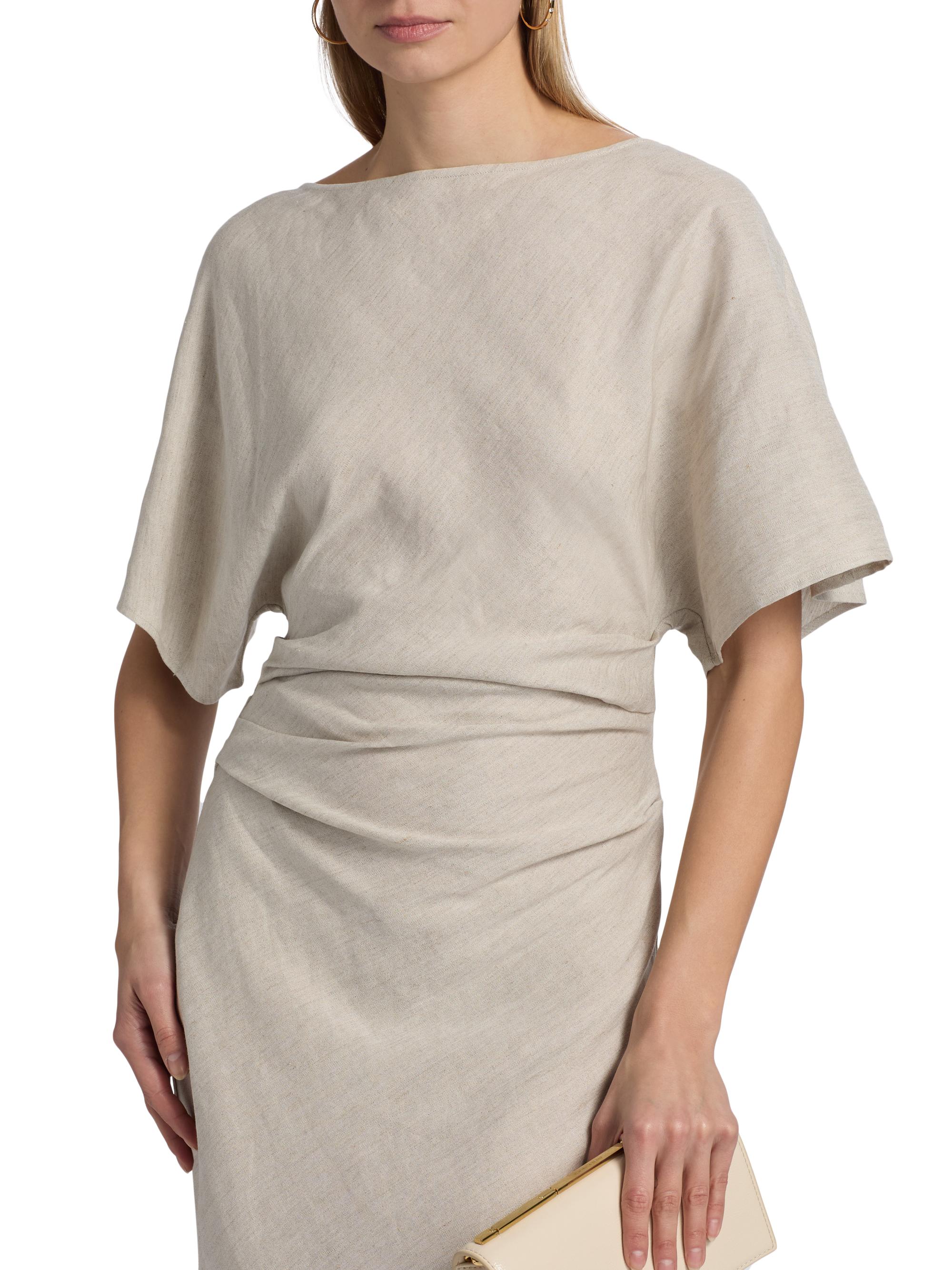 Staud Amelie Linen-Blend Maxi Dress | Saks Fifth Avenue