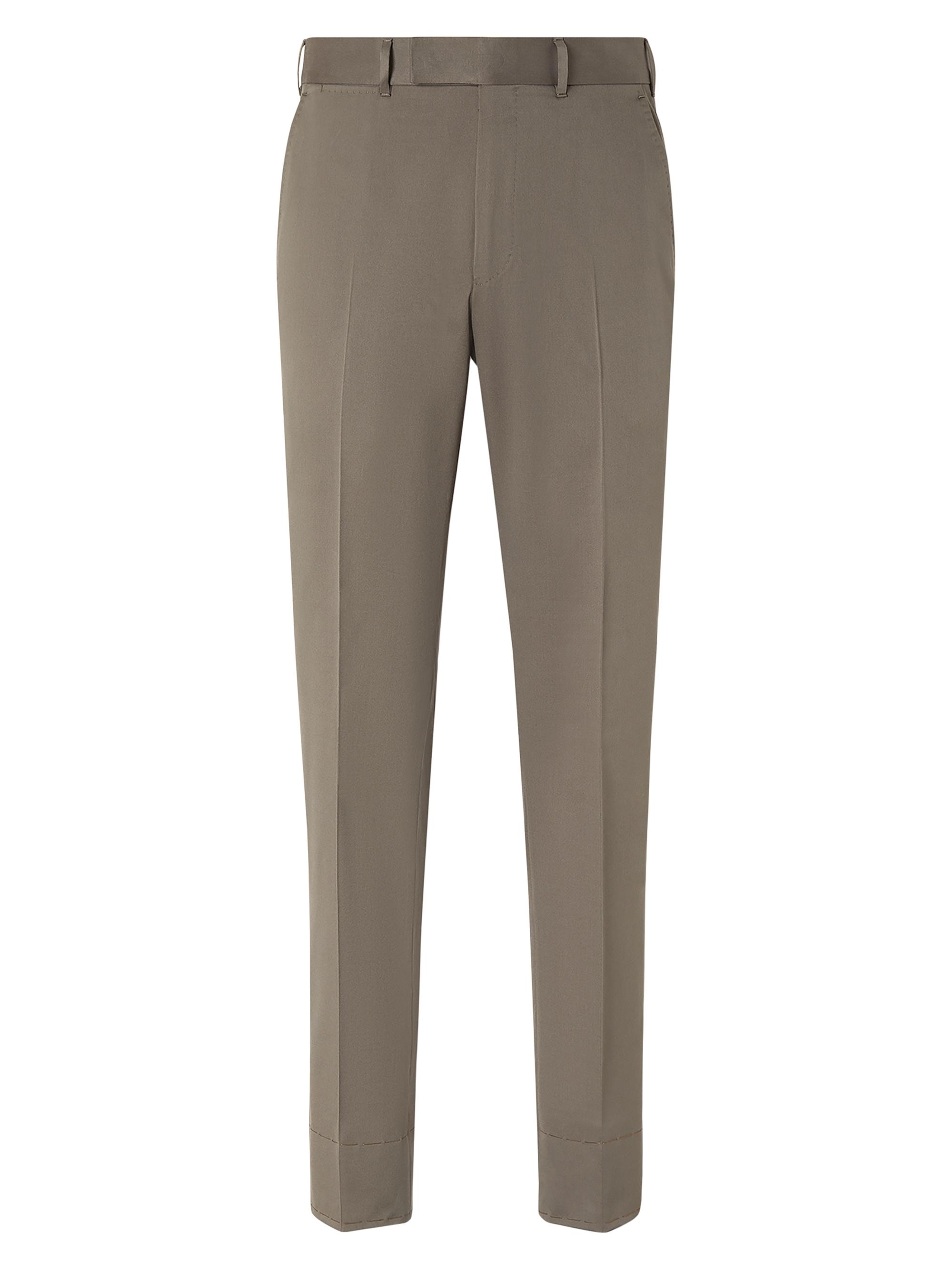 ZEGNA Men's Centoventimila Cotton and Wool Pants - Dark Taupe