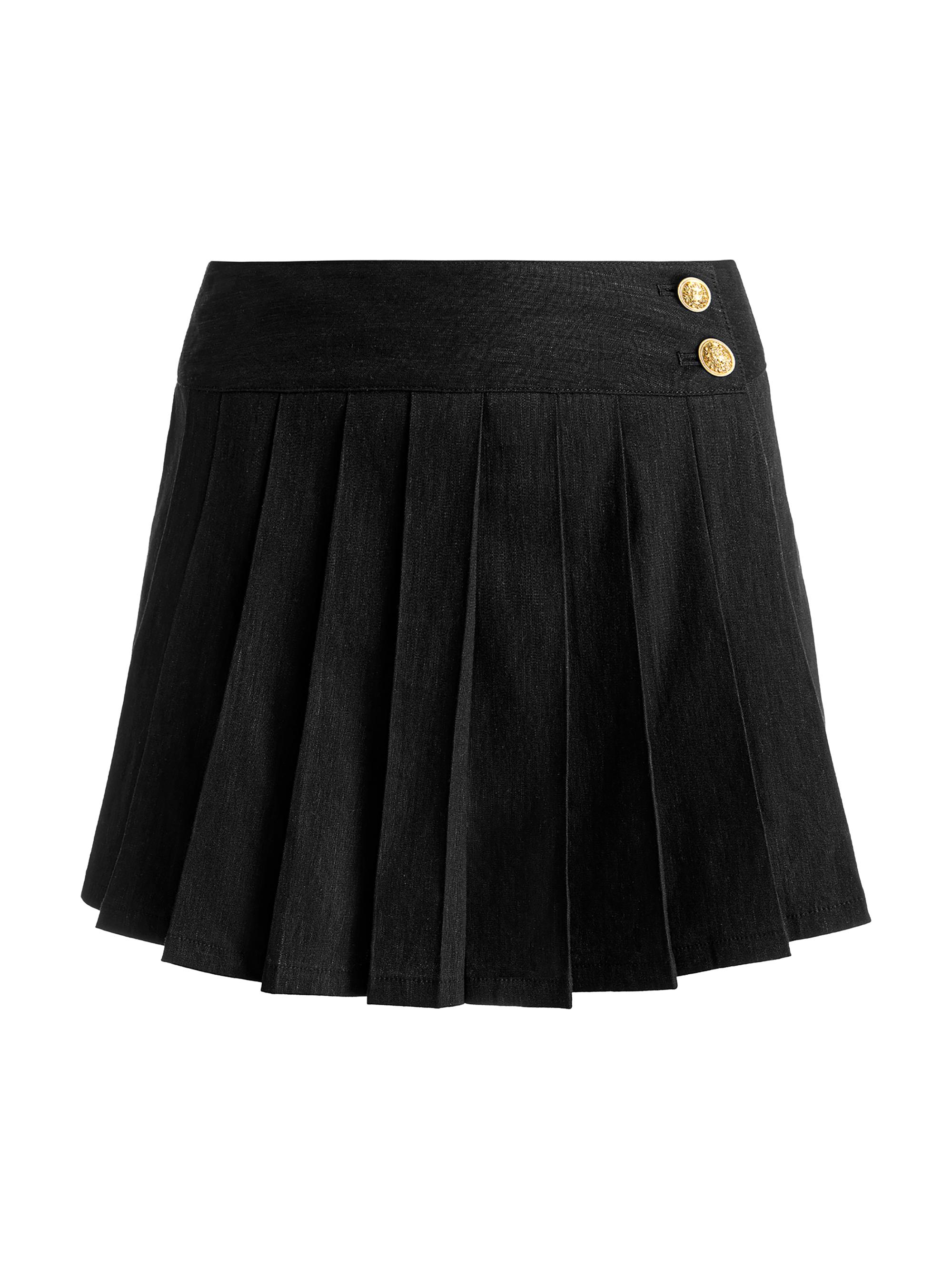 ALICE + OLIVIA Women's Noah Pleated Skort - Black