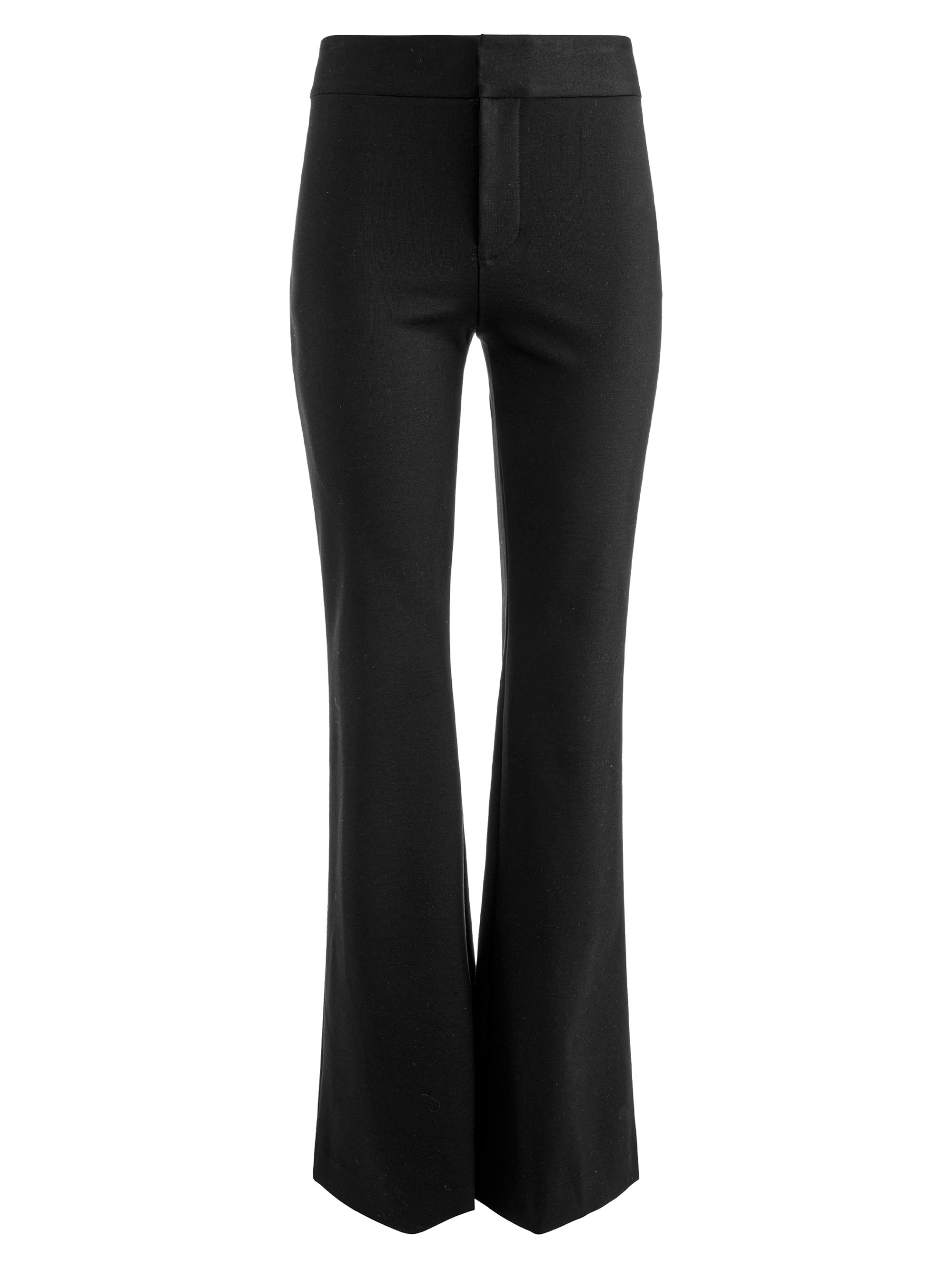 ALICE + OLIVIA Women's Linden Flared Bootcut Crease Trousers - Black
