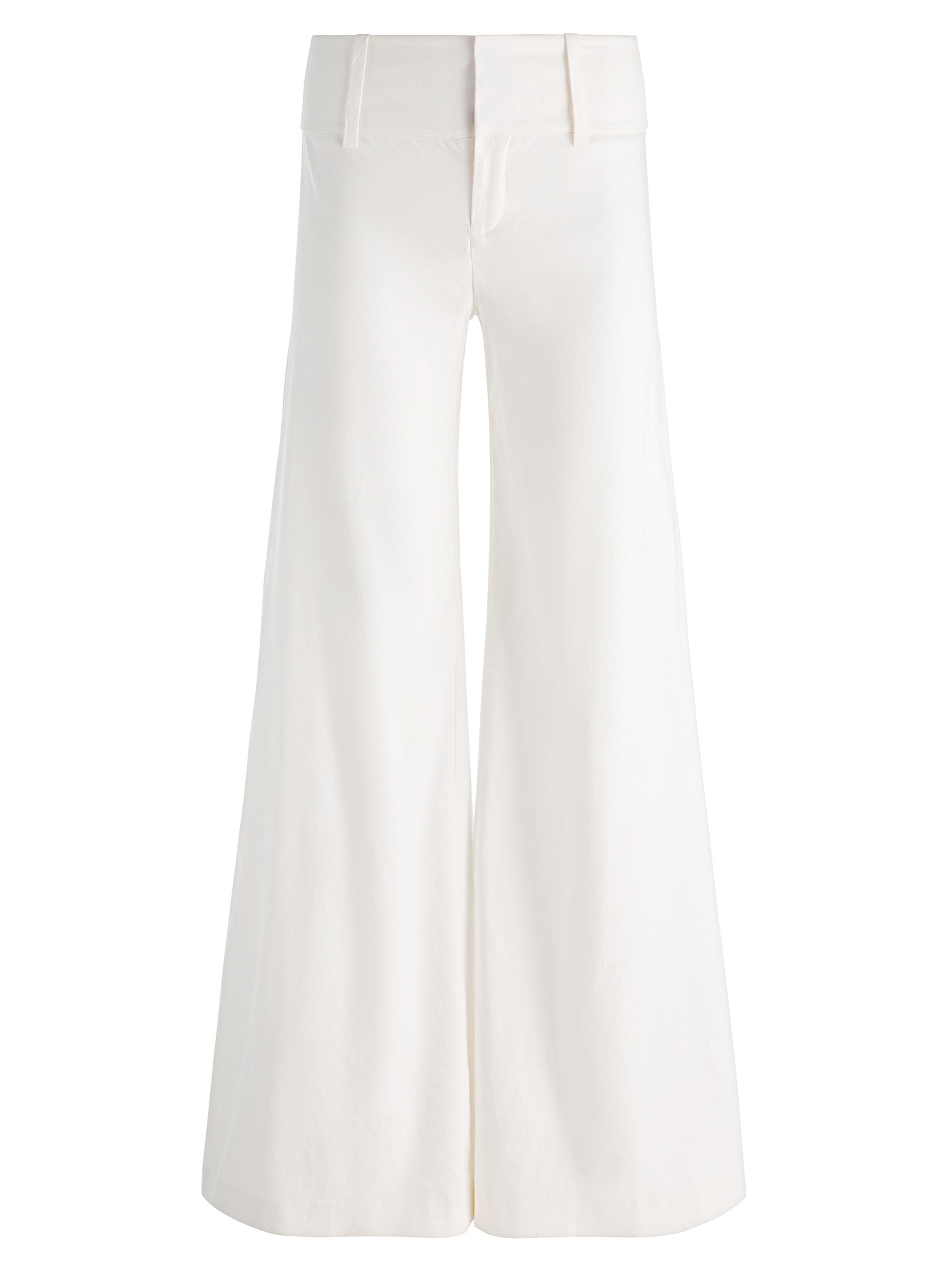 ALICE + OLIVIA Women's Olivia Wide-Leg Flare Pants - Off White