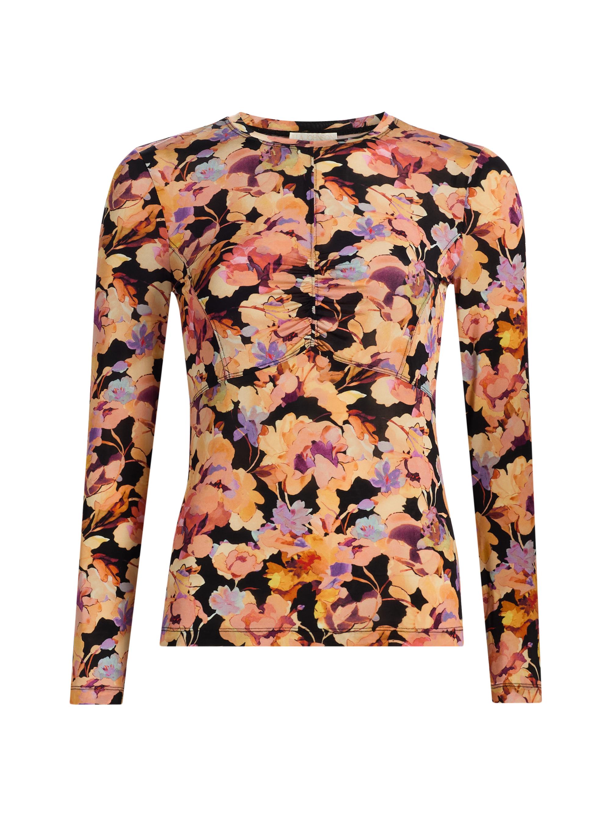 Ulla Johnson Women's Neri Floral Jersey Top - Night Bloom