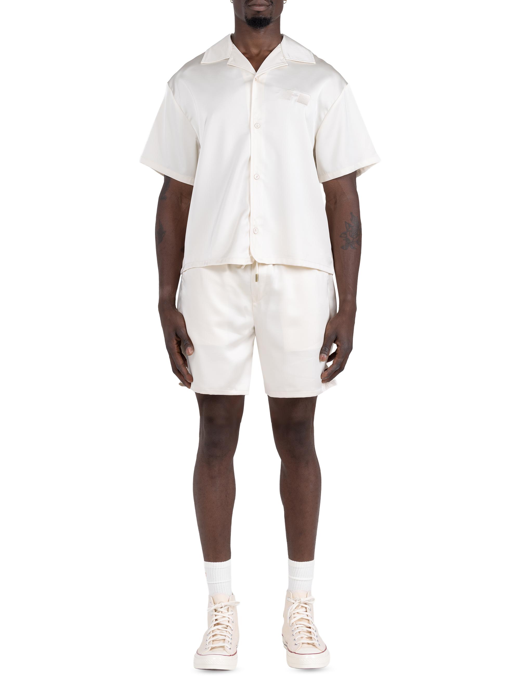 Honor The Gift Men's Satin Drawstring Shorts - Sand | Thumbnail 2