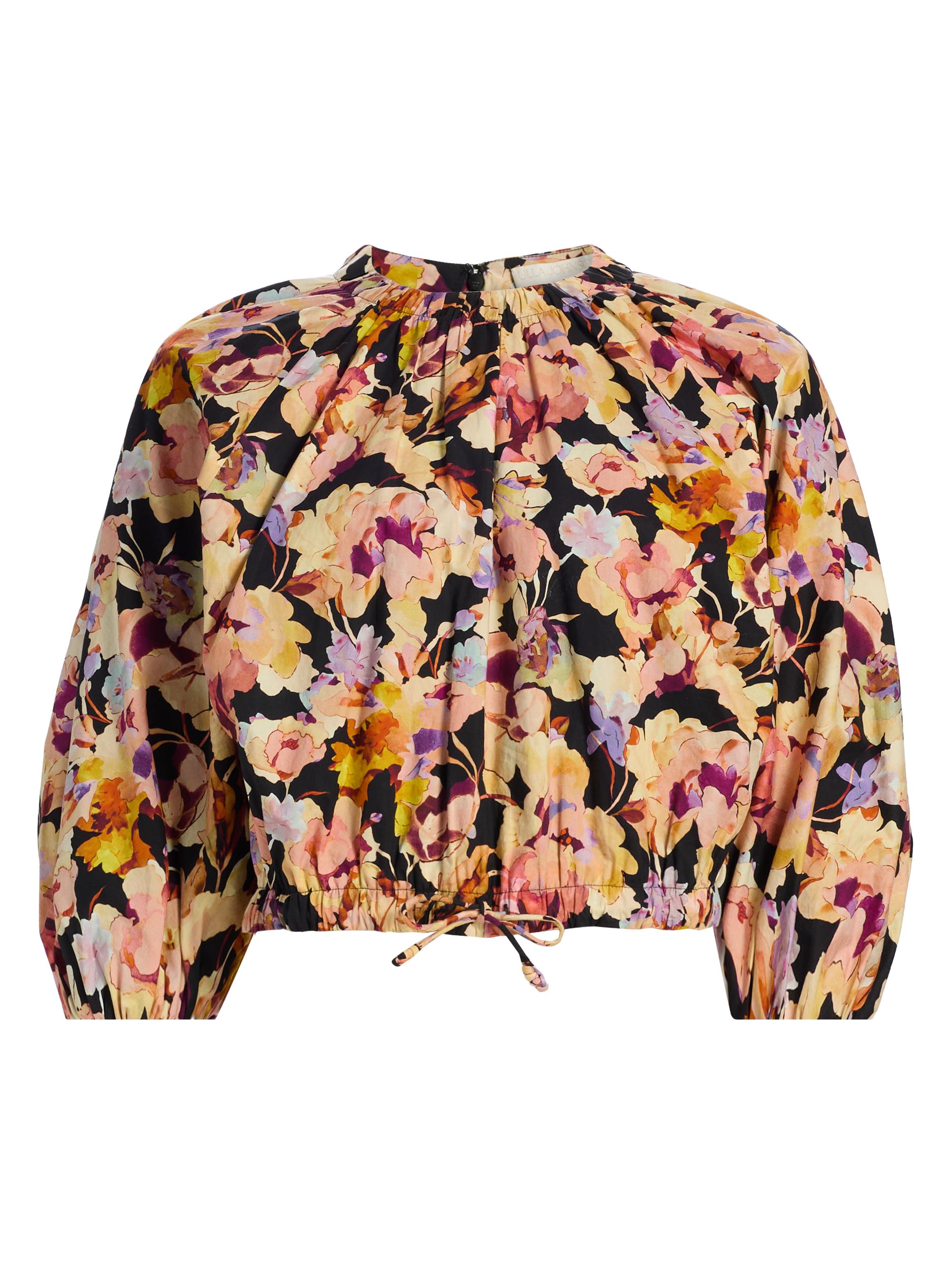 Ulla Johnson Women's Lucie Floral Cotton Bubble Top - Night Bloom