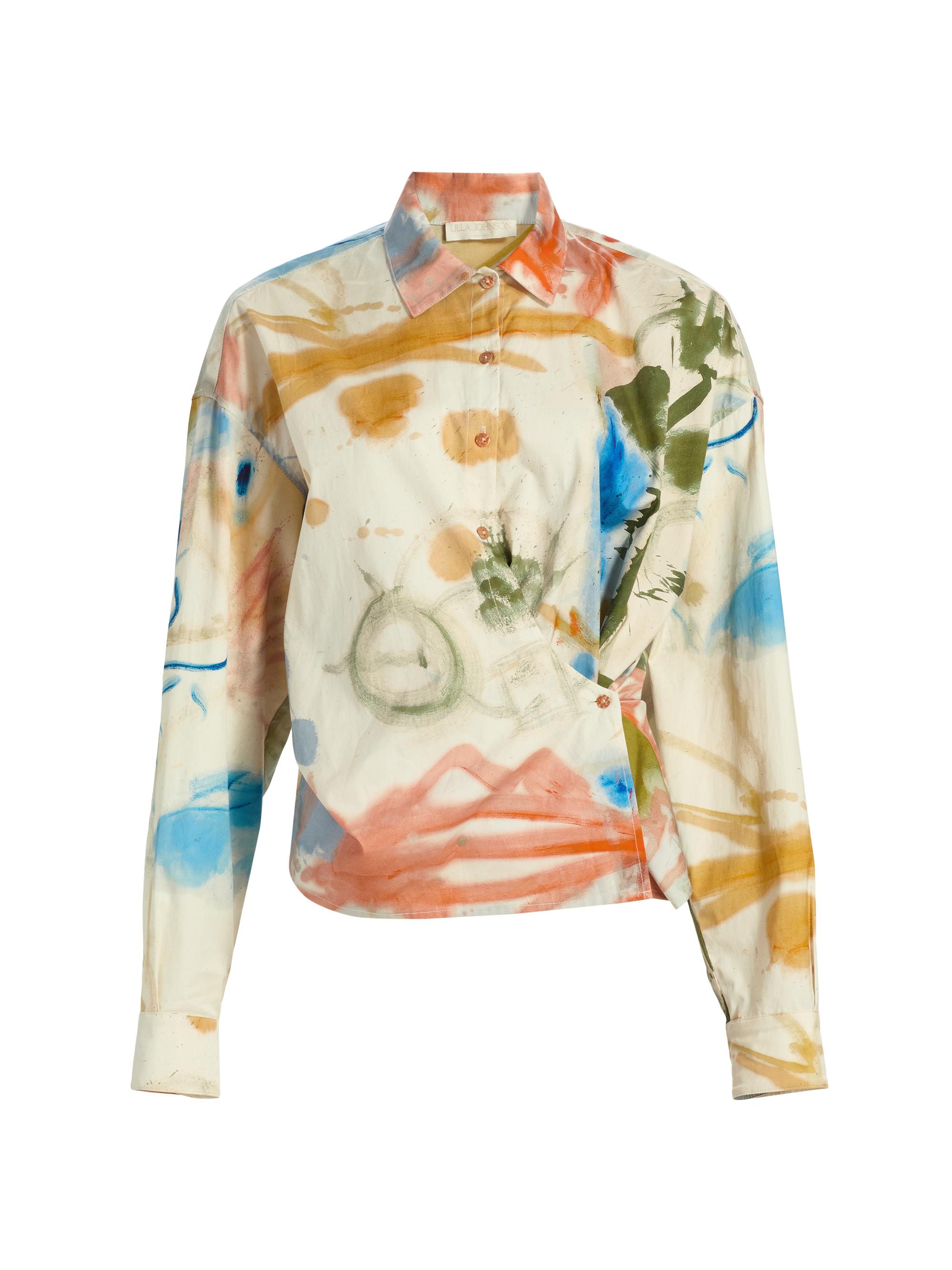 Ulla Johnson Women's Artist Printed Long-Sleeve Cotton Blouse - Western Dream