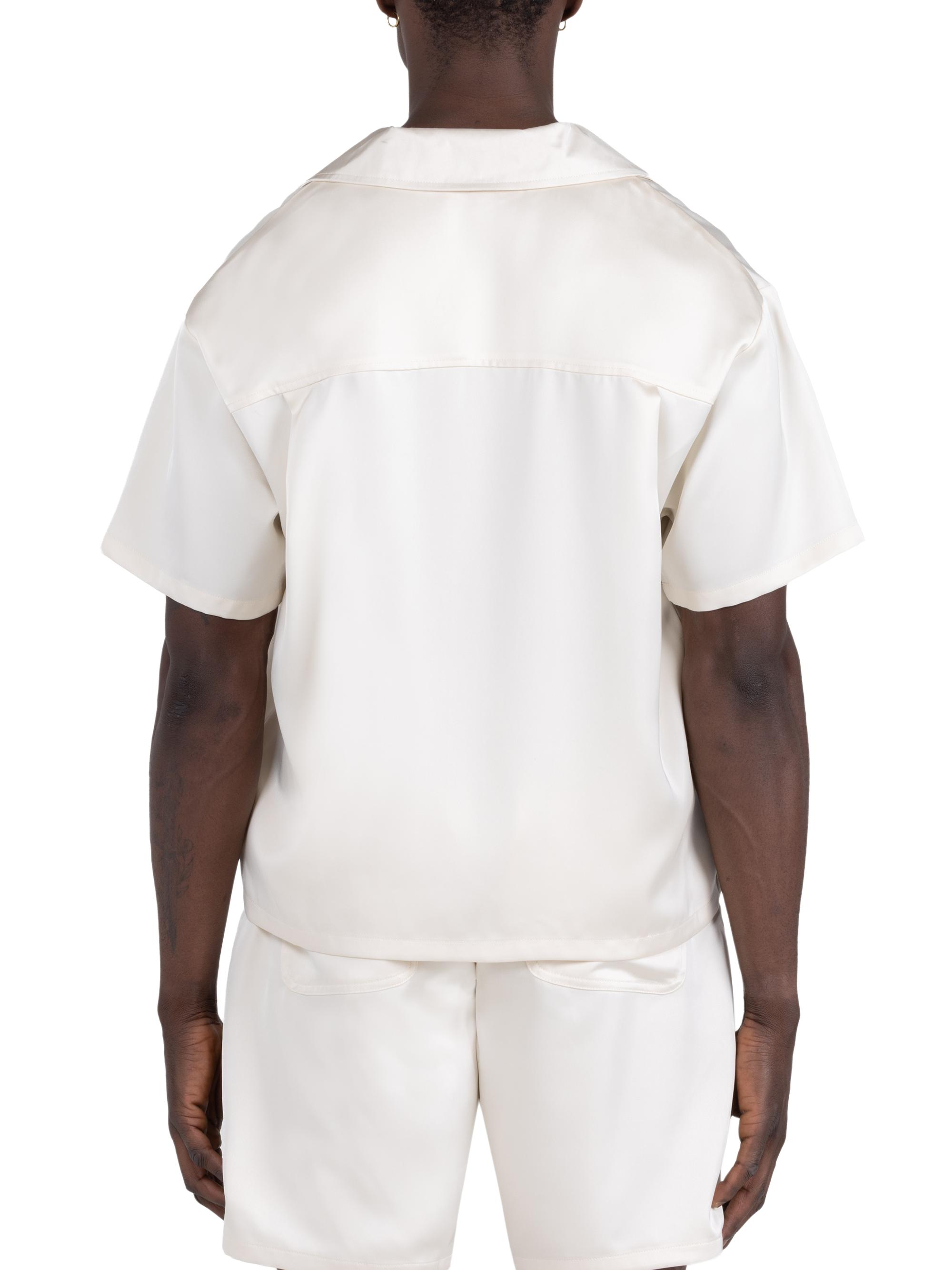 Honor The Gift Men's Logo Satin Camp Shirt - Sand | Thumbnail 3