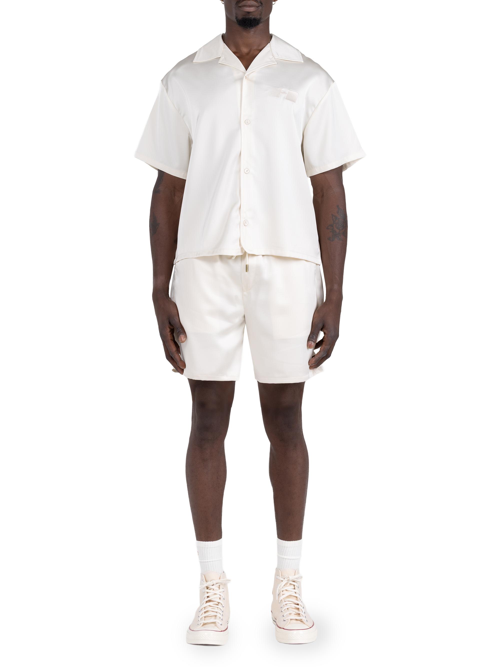 Honor The Gift Men's Logo Satin Camp Shirt - Sand | Thumbnail 2