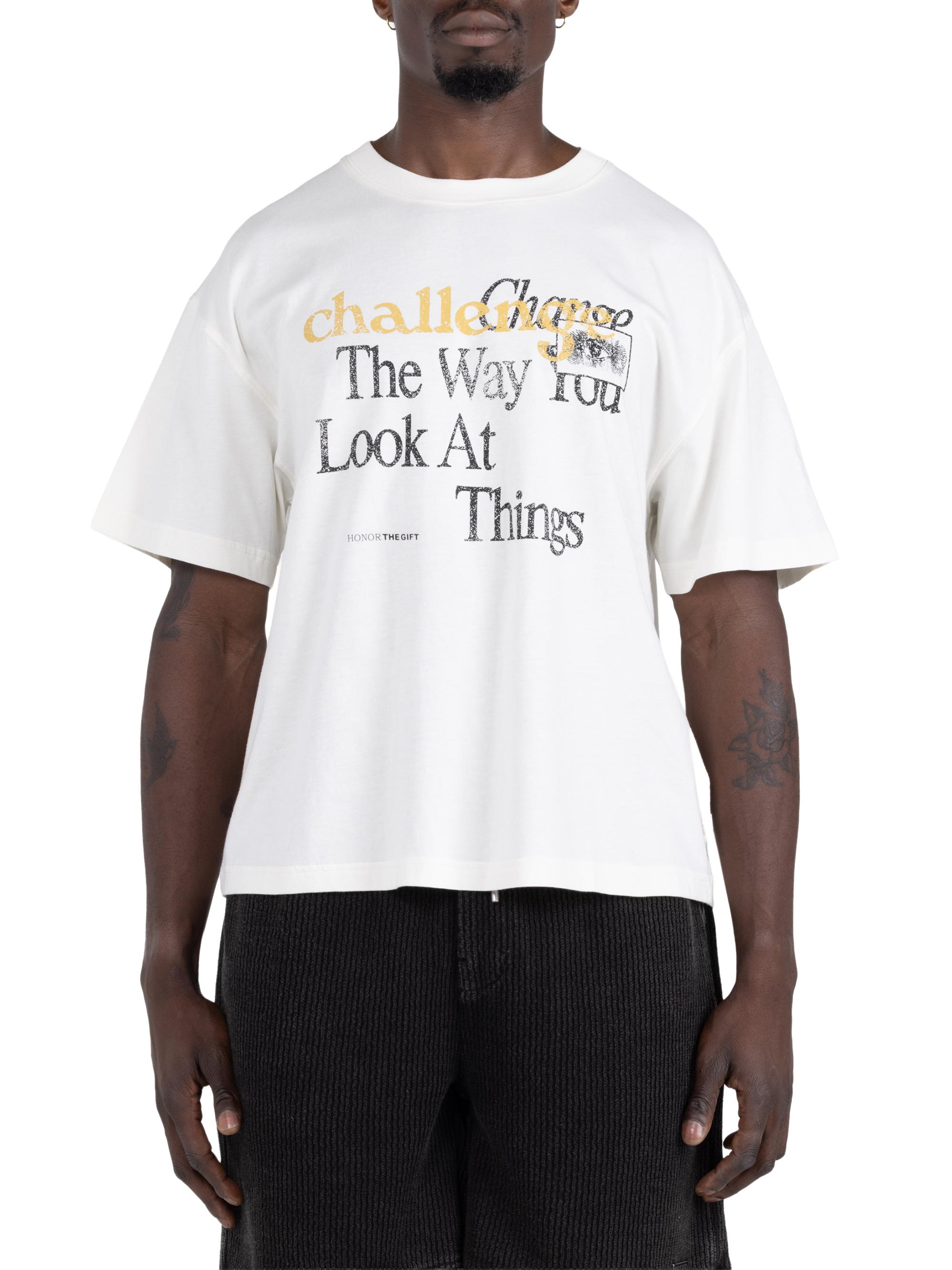 Honor The Gift Men's The Challenge Graphic Jersey T-Shirt - White
