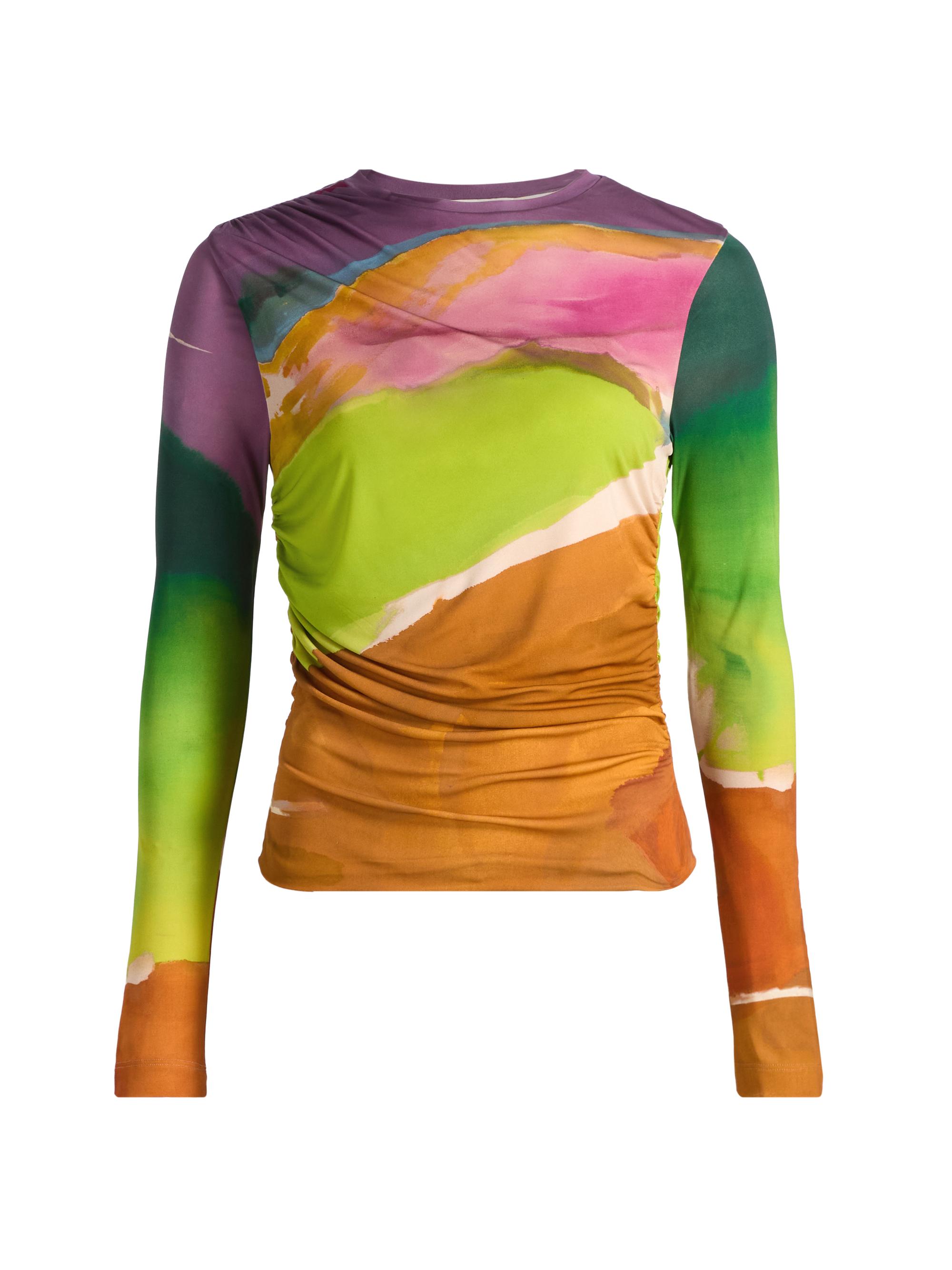 Ulla Johnson Women's Paradis Printed Long-Sleeve Top - Nature Abhors A Vacuum