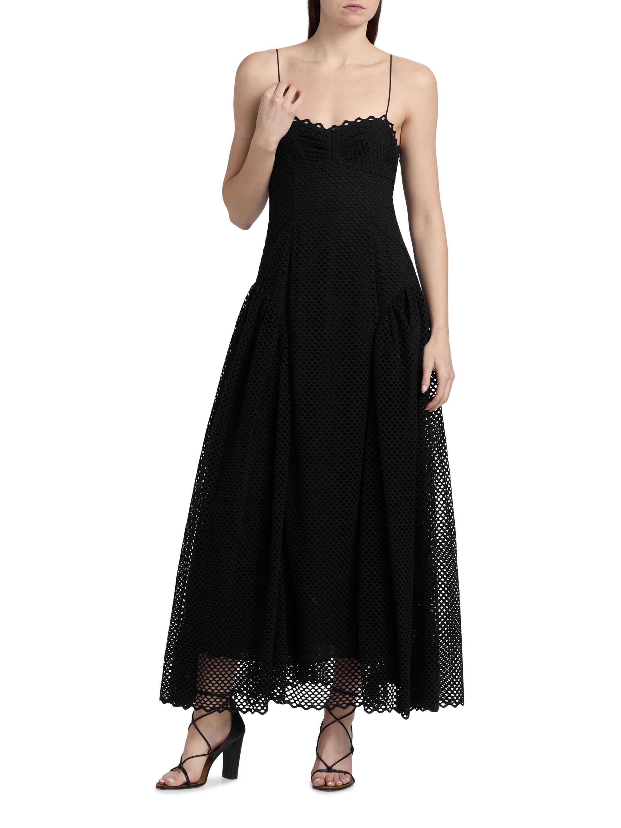 cotton mesh dress Women's Mesh Dress in Ivory
