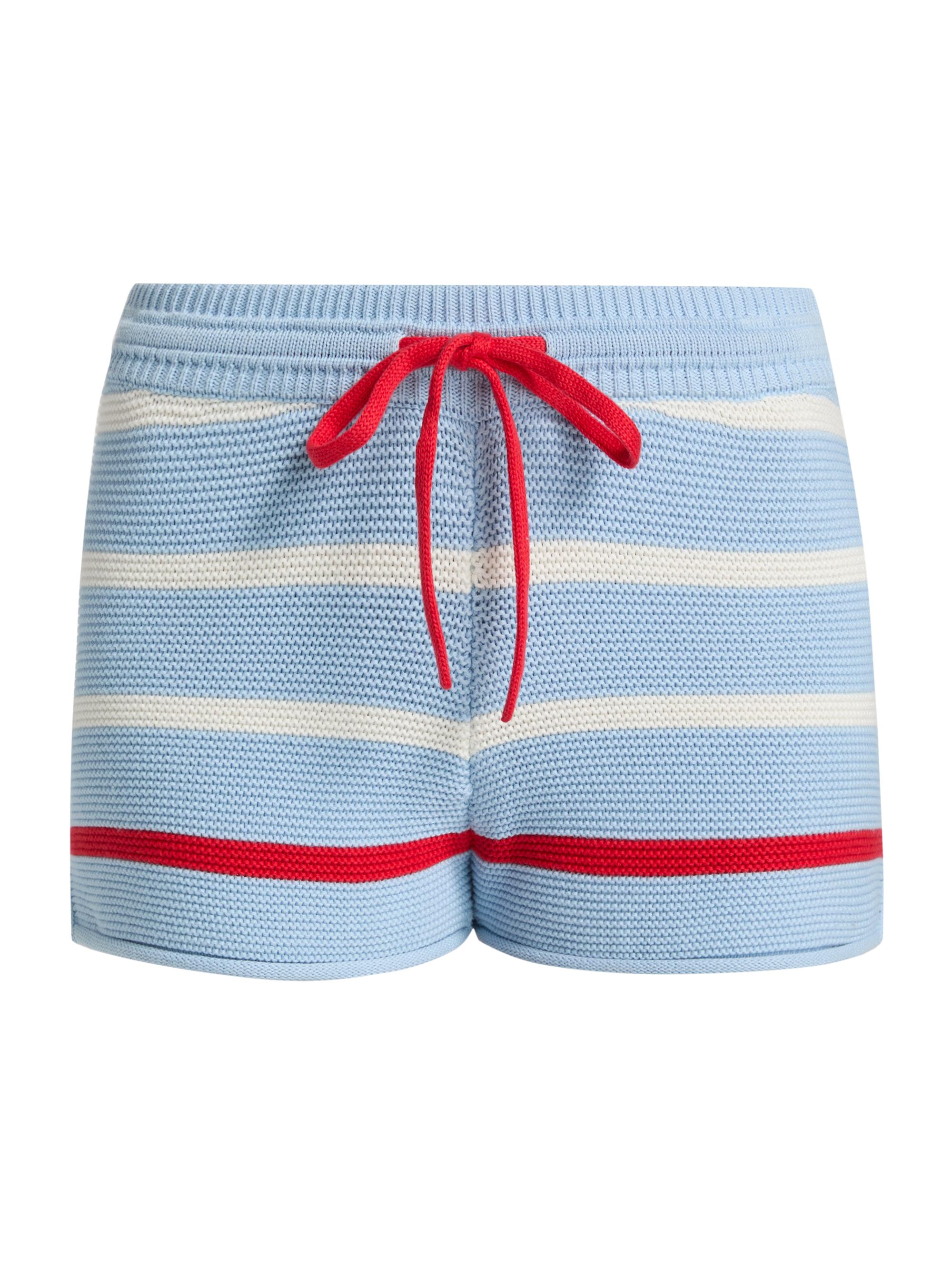 Solid & Striped Women's The Hudson Stripe Knit Shorts - Americana