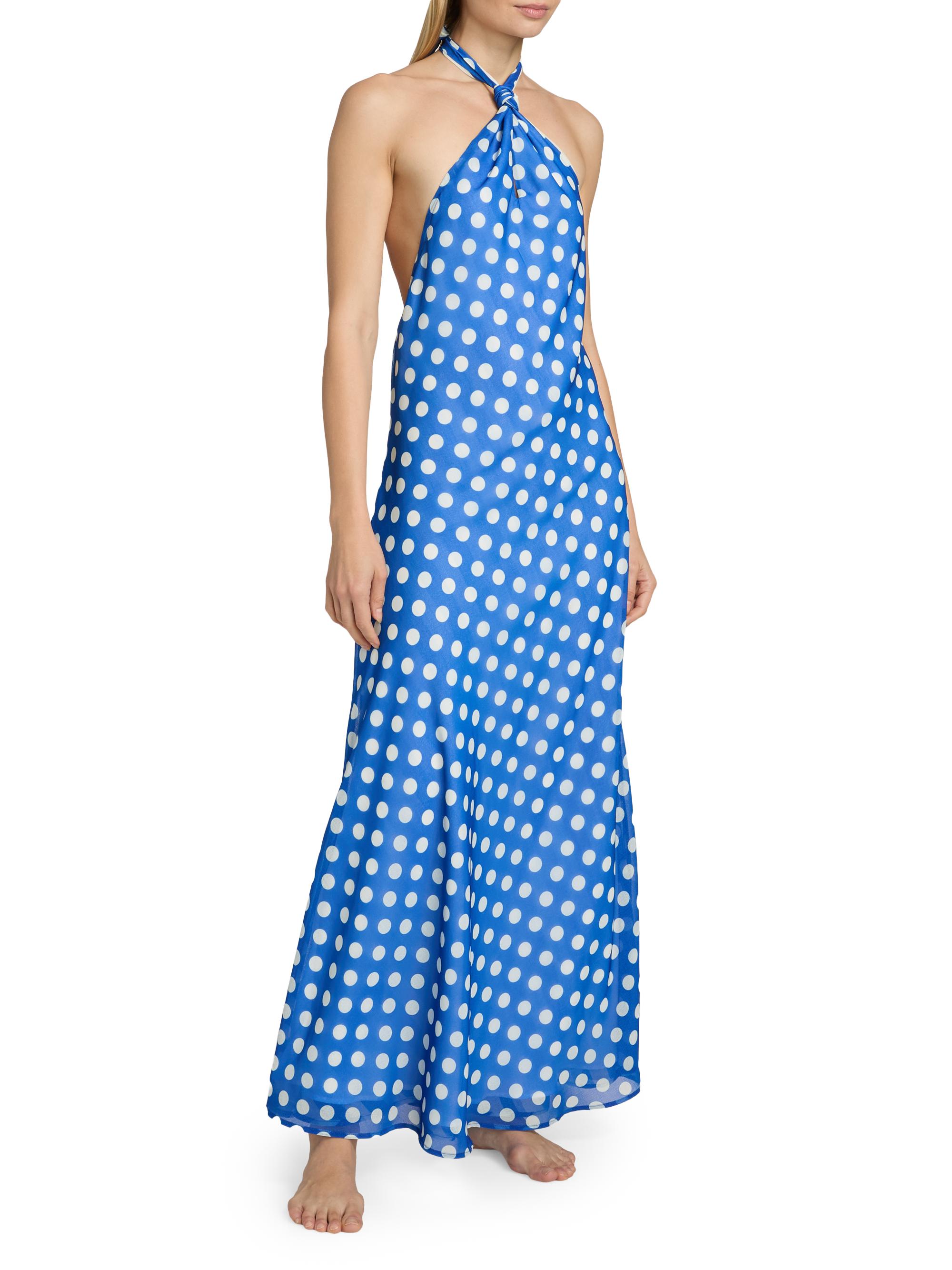 Solid & Striped Women's The Brisa Reversiable Cover-Up Maxi Dress - Blue Stripe | Thumbnail 6