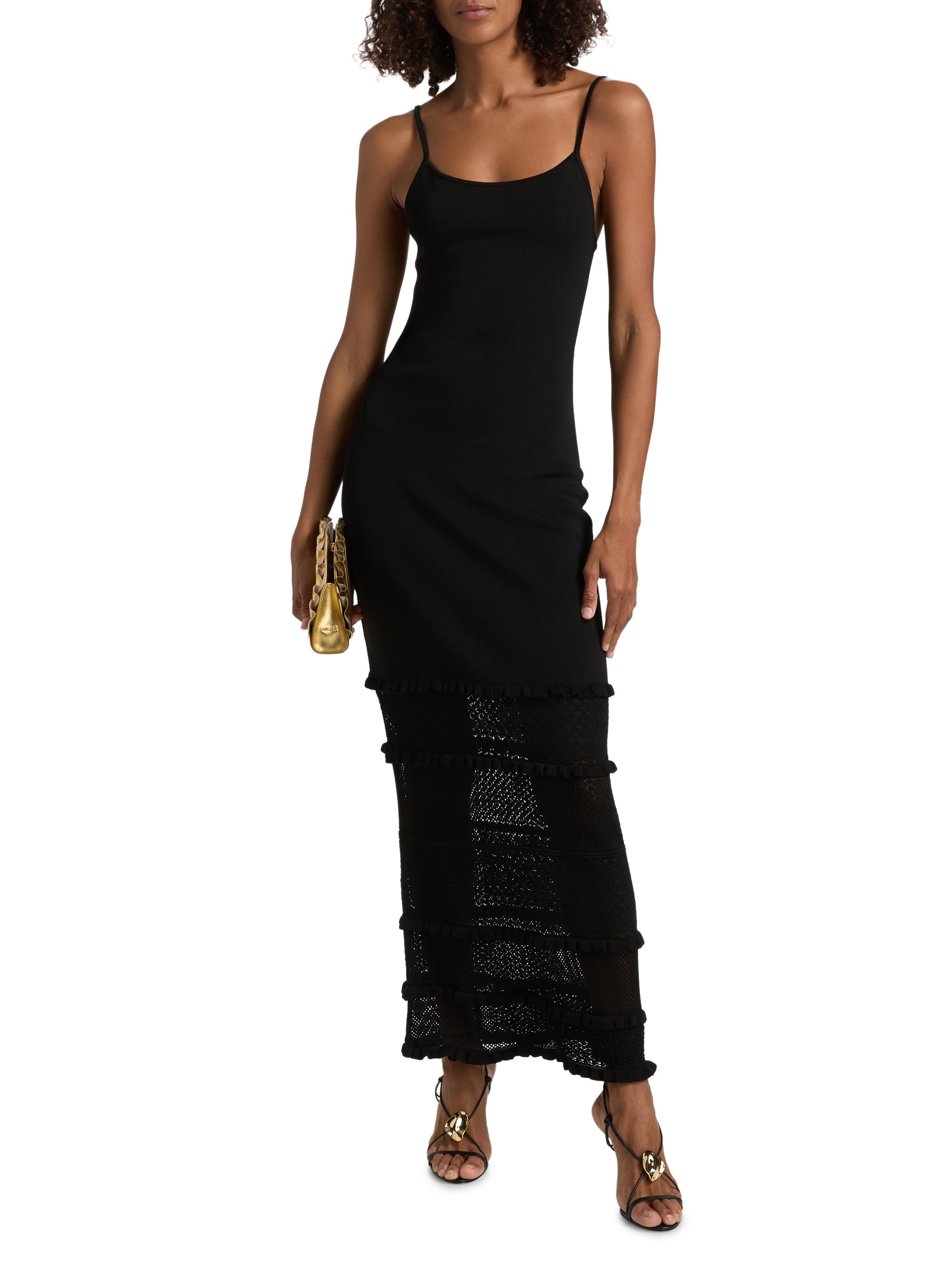 Solid & Striped Women's The Gabrielle Knit Maxi Dress - Noir | Thumbnail 3