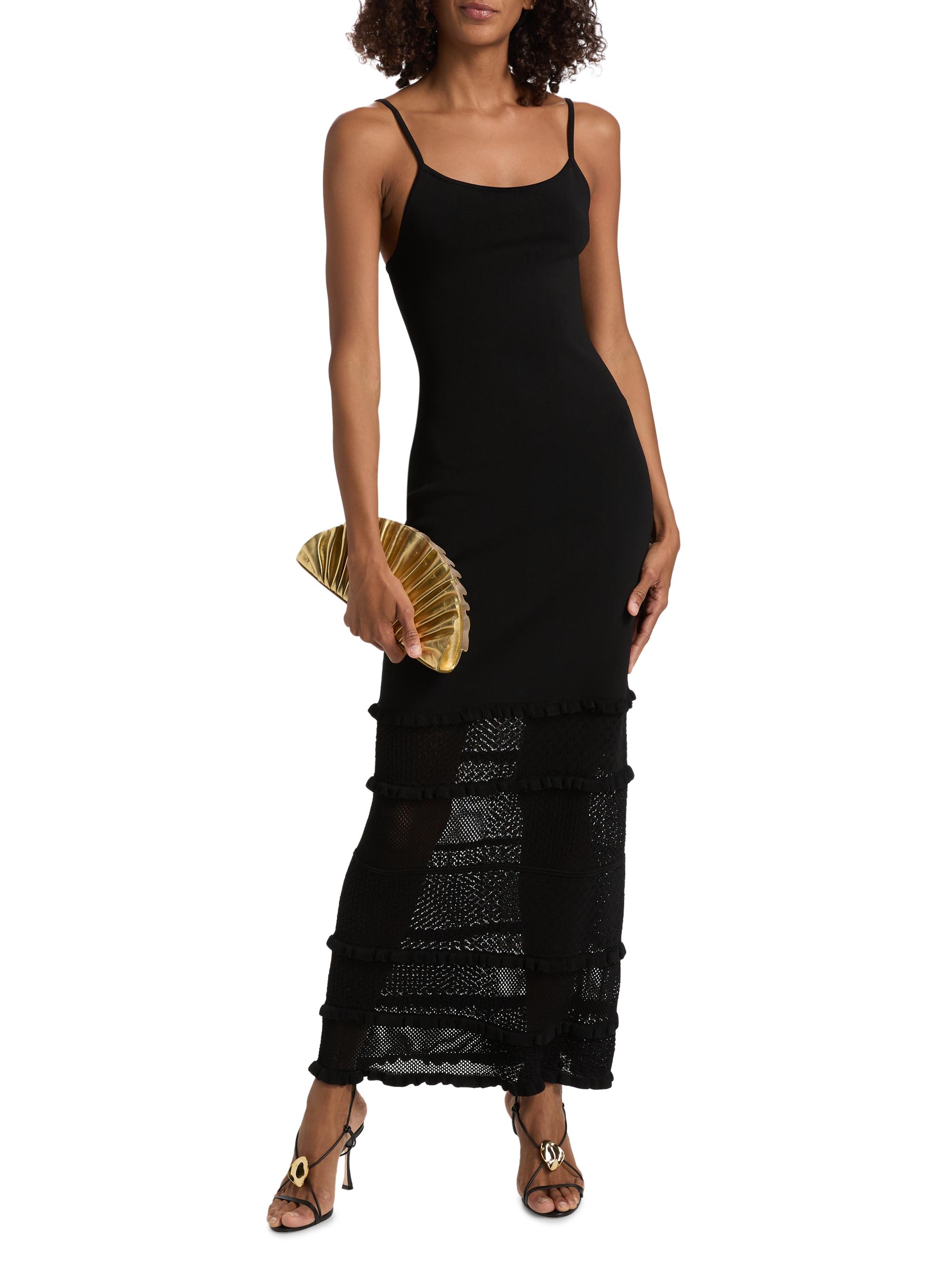 Solid & Striped Women's The Gabrielle Knit Maxi Dress - Noir | Thumbnail 2