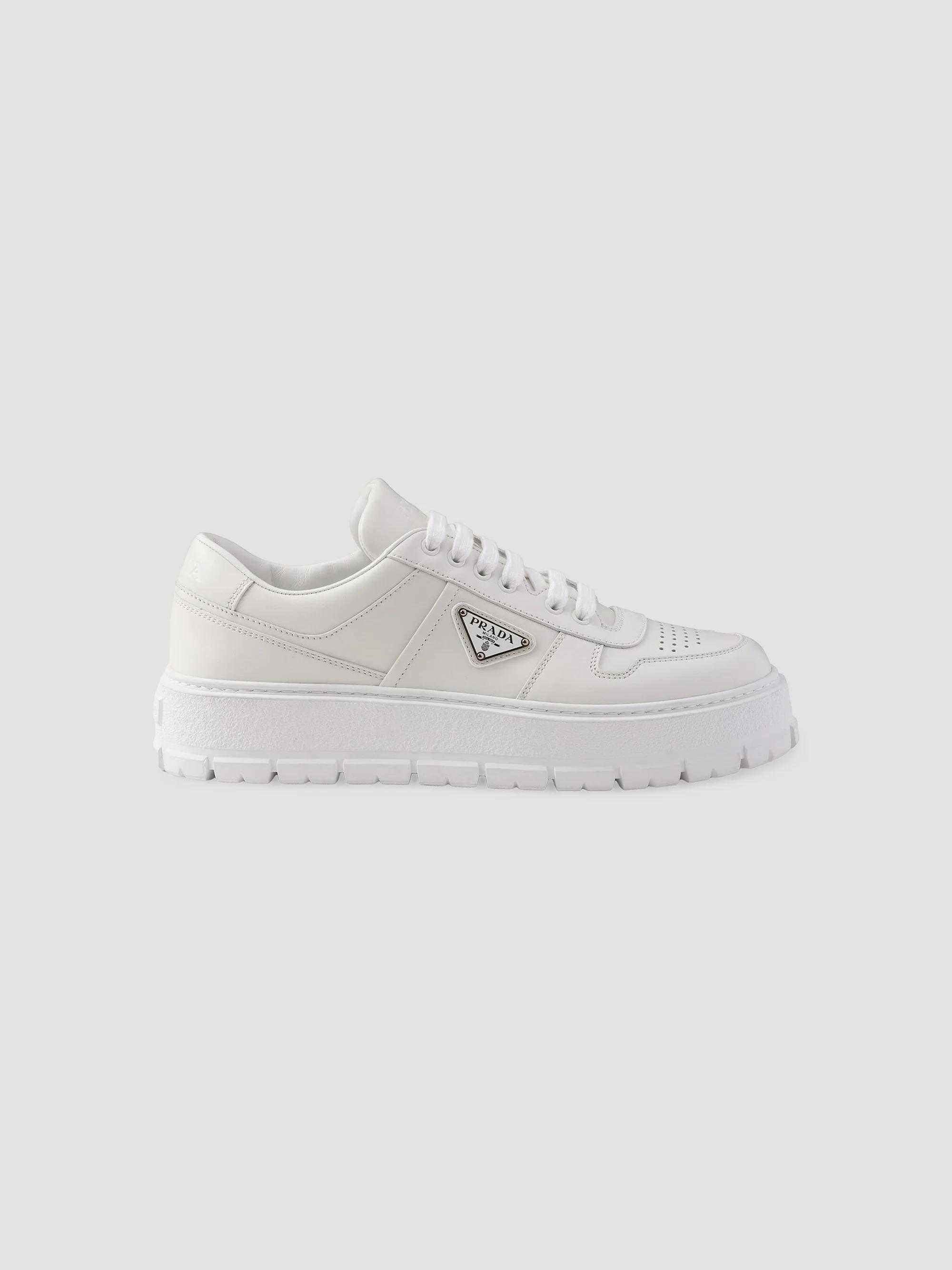 Prada Downtown Bold Leather Sneakers | Saks Fifth Avenue