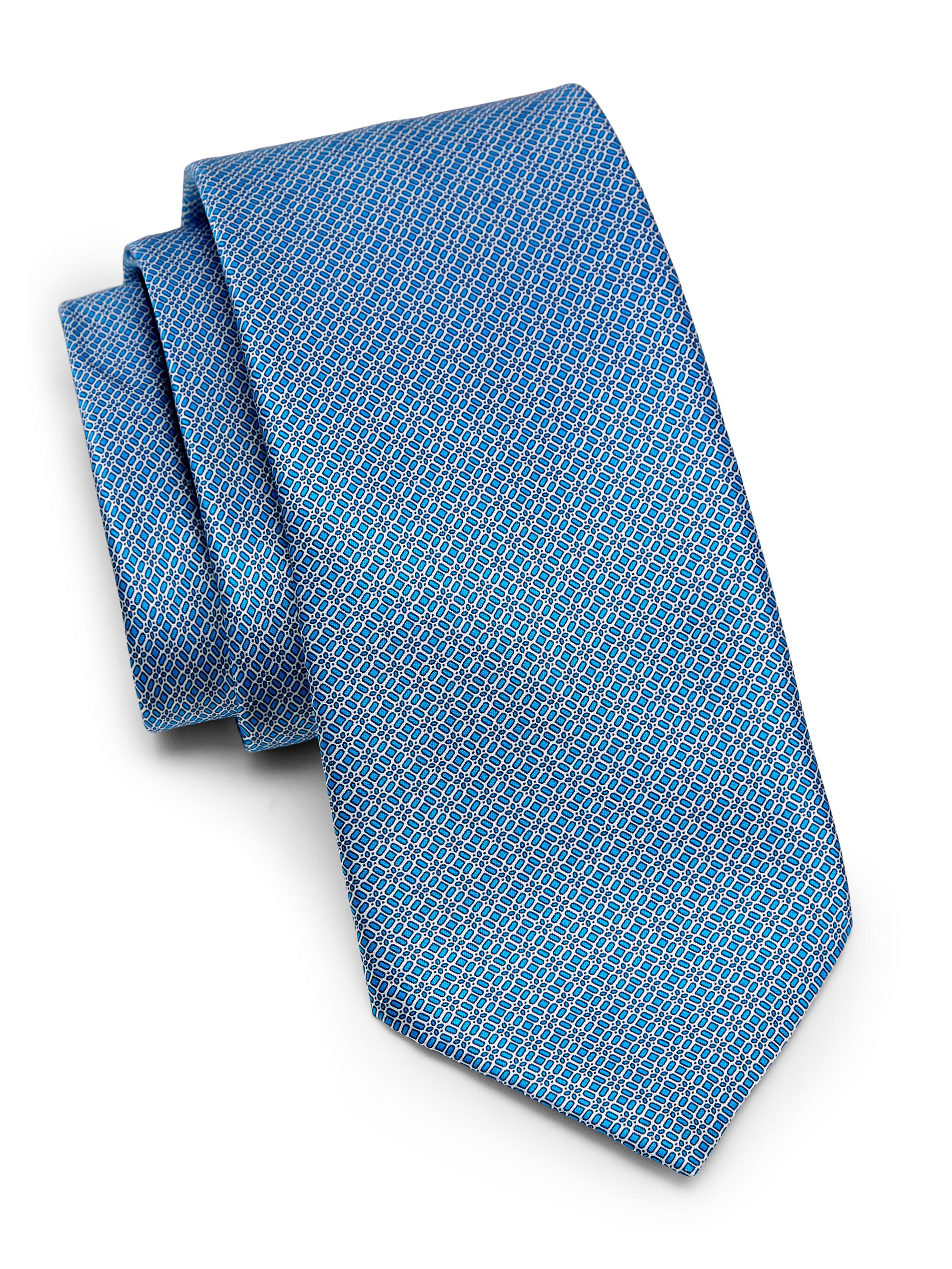 Stefano Ricci Men's Baby Flower Silk Tie - Light Blue