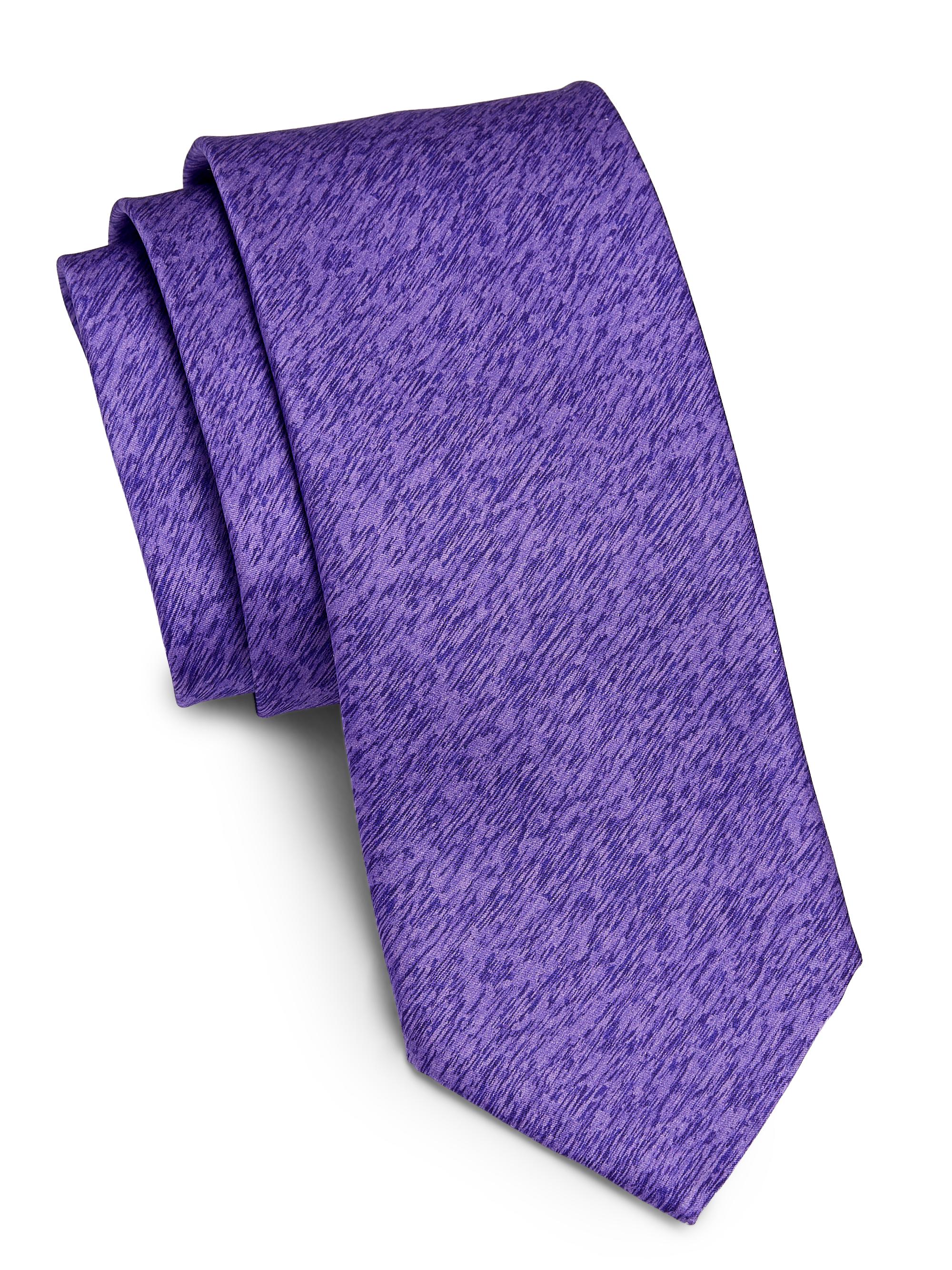 Stefano Ricci Men's Solid Space-Dye Stretch-Silk Tie - Violet