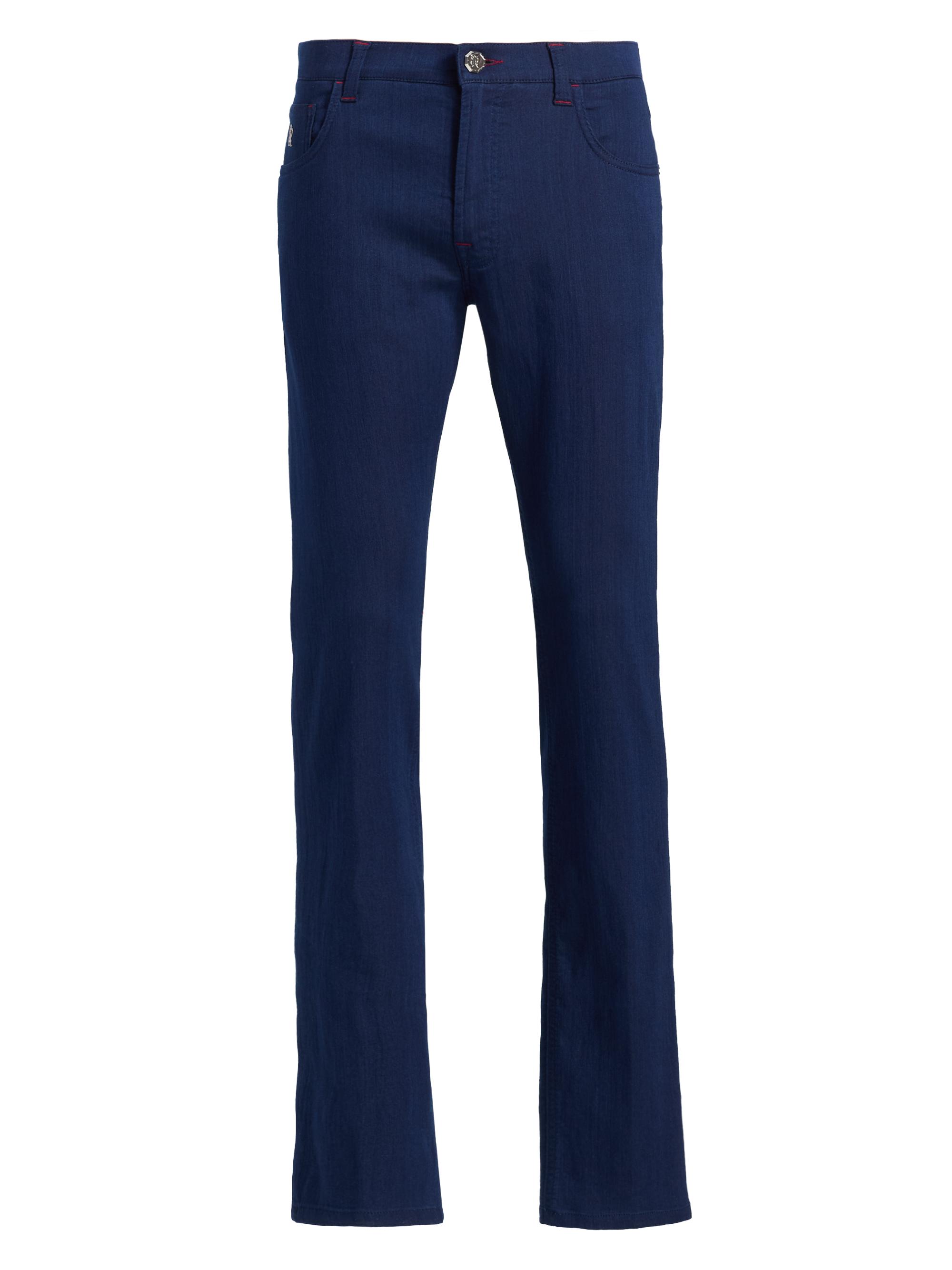 Stefano Ricci Men's Dark-Wash Slim Jeans - Blue Dark Wash - Men's Clothing