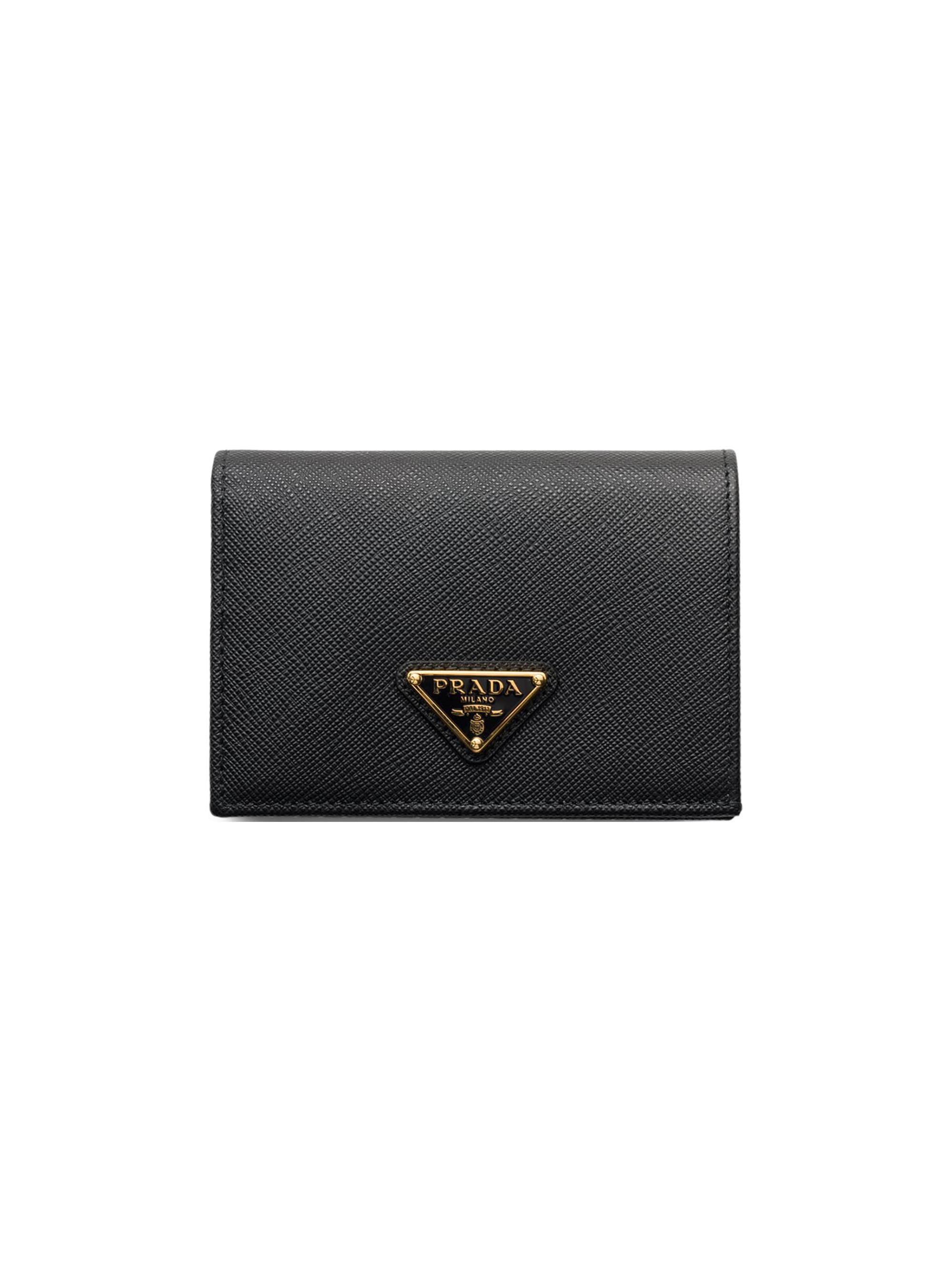Prada Women's  Saffiano Leather Wallet - Black