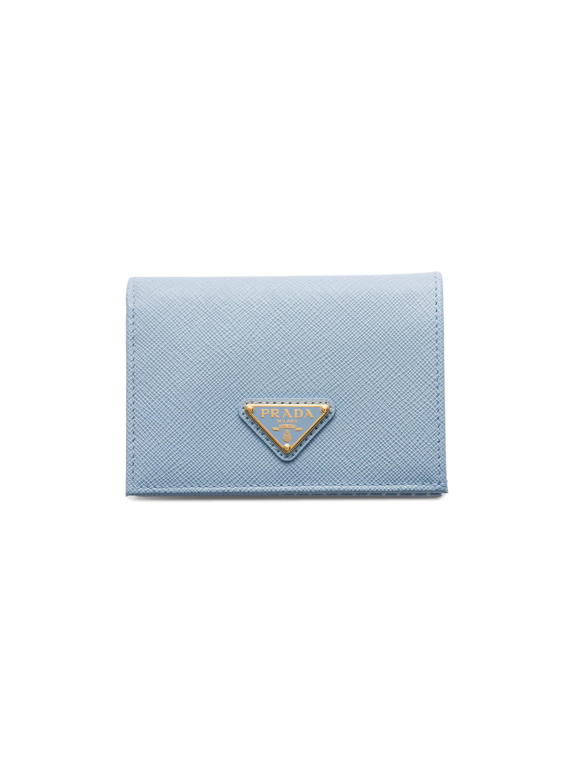 Prada Women's  Saffiano Leather Wallet - Blue