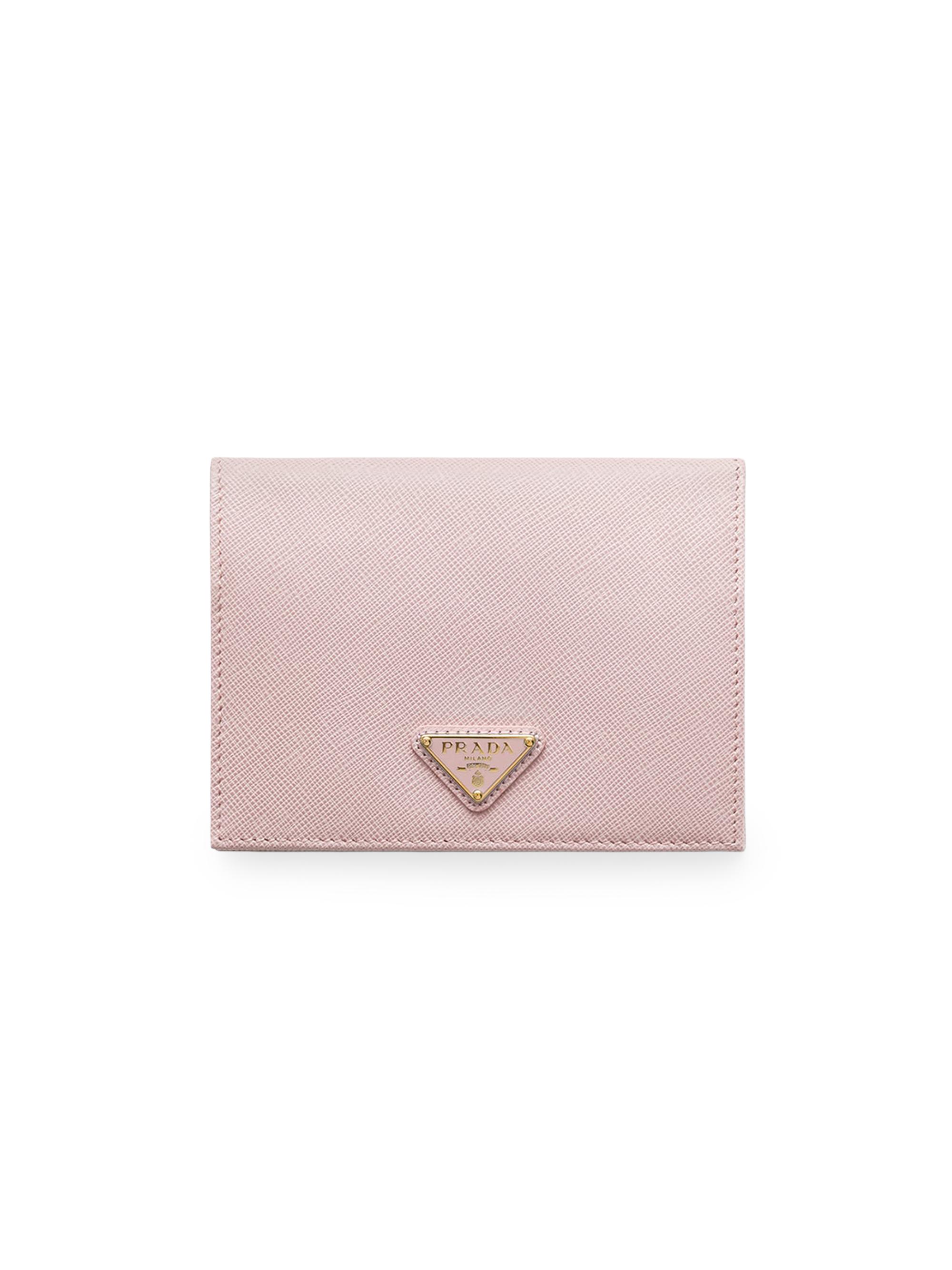 Prada Women's Saffiano Leather Passport Holder - Pink