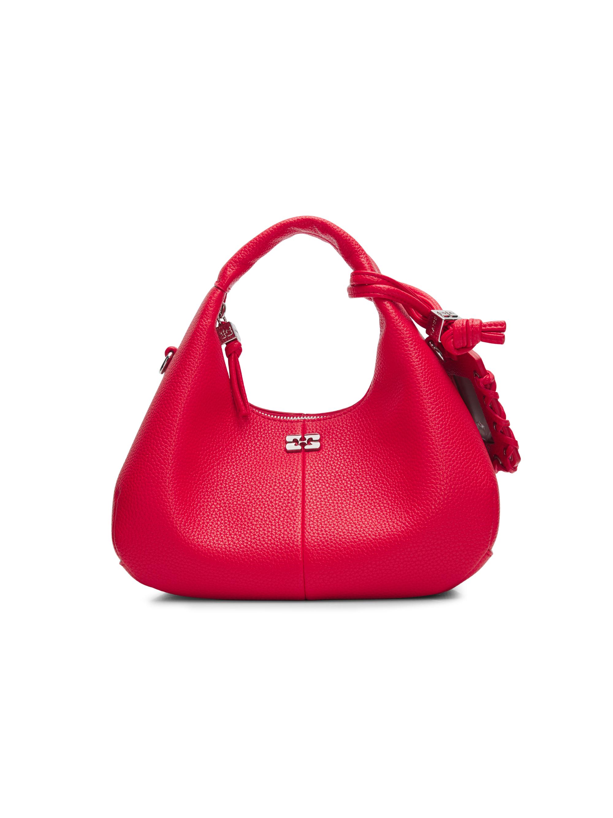 Ganni Women's Mini Logo Hobo Bag - Goji Berry | Thumbnail 7