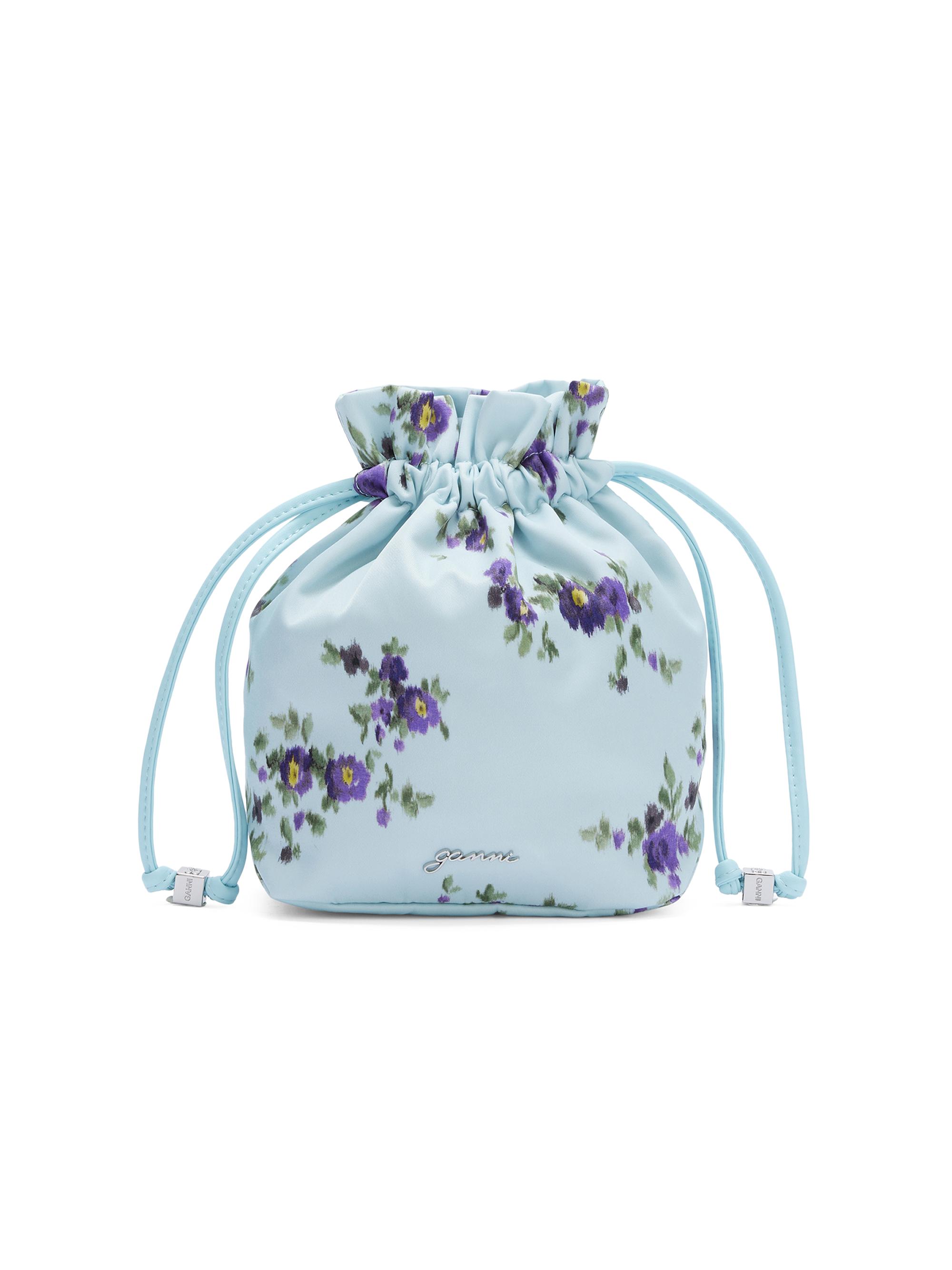Ganni Women's Logo Floral Pouch - Shrimp | Thumbnail 3