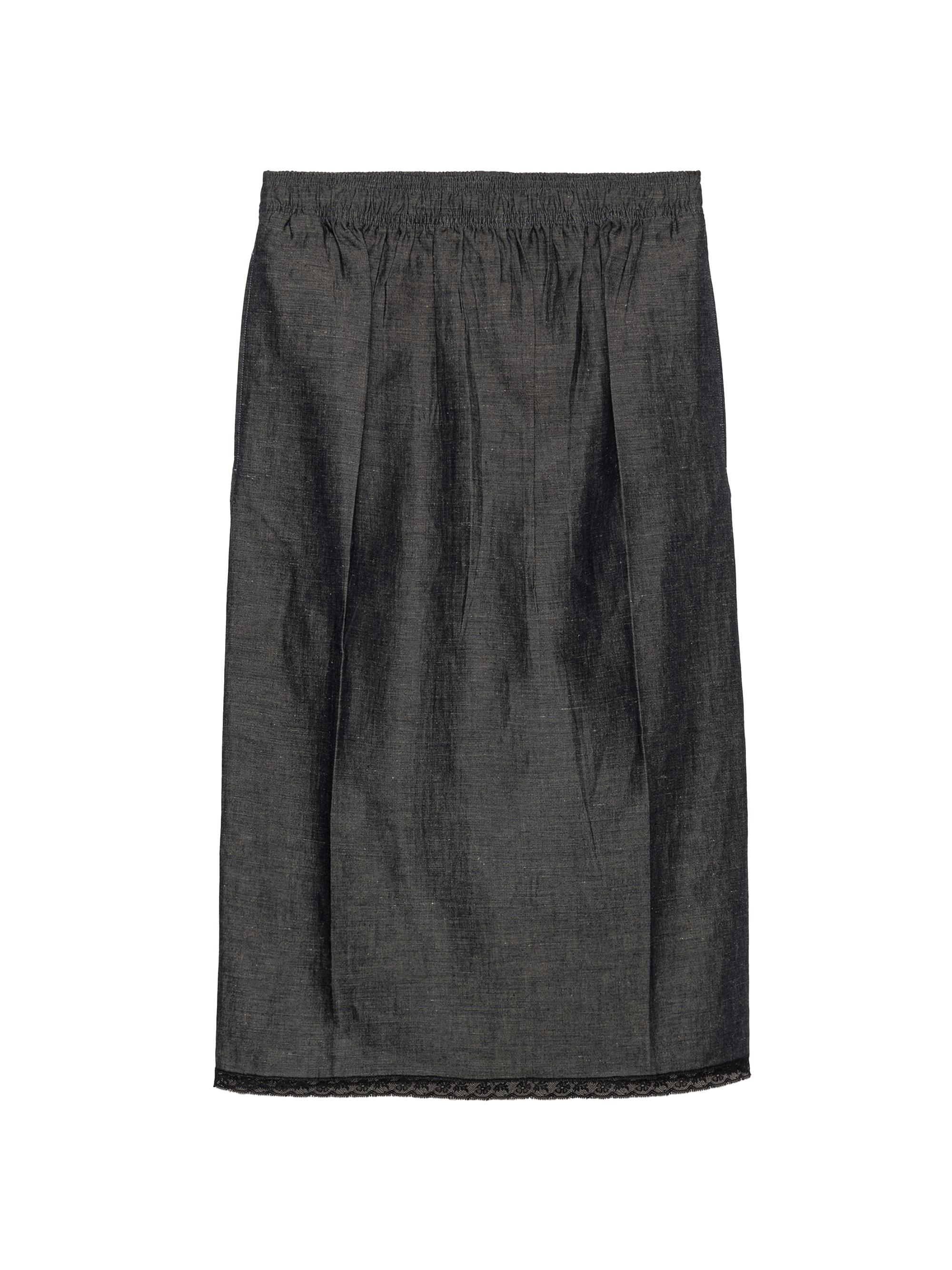 Prada Women's Chambray Skirt - Blue