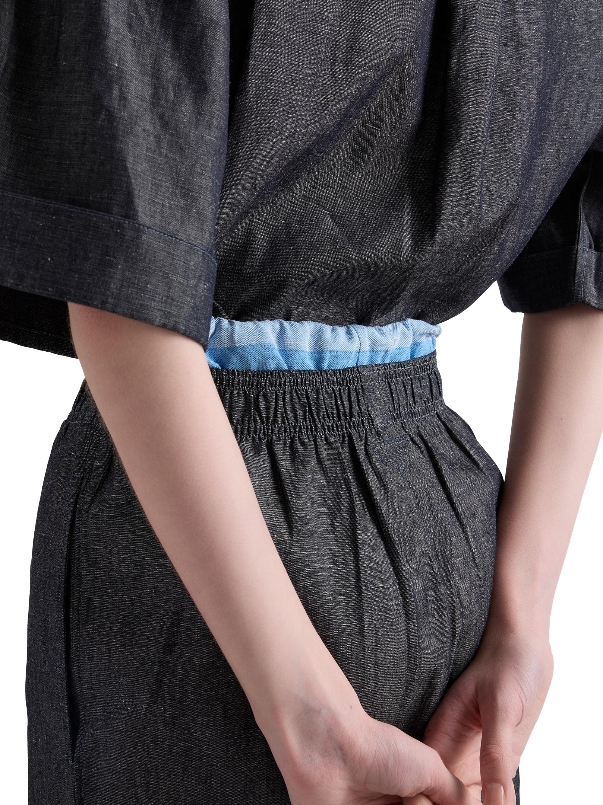 Prada Women's Chambray Skirt - Blue | Thumbnail 4