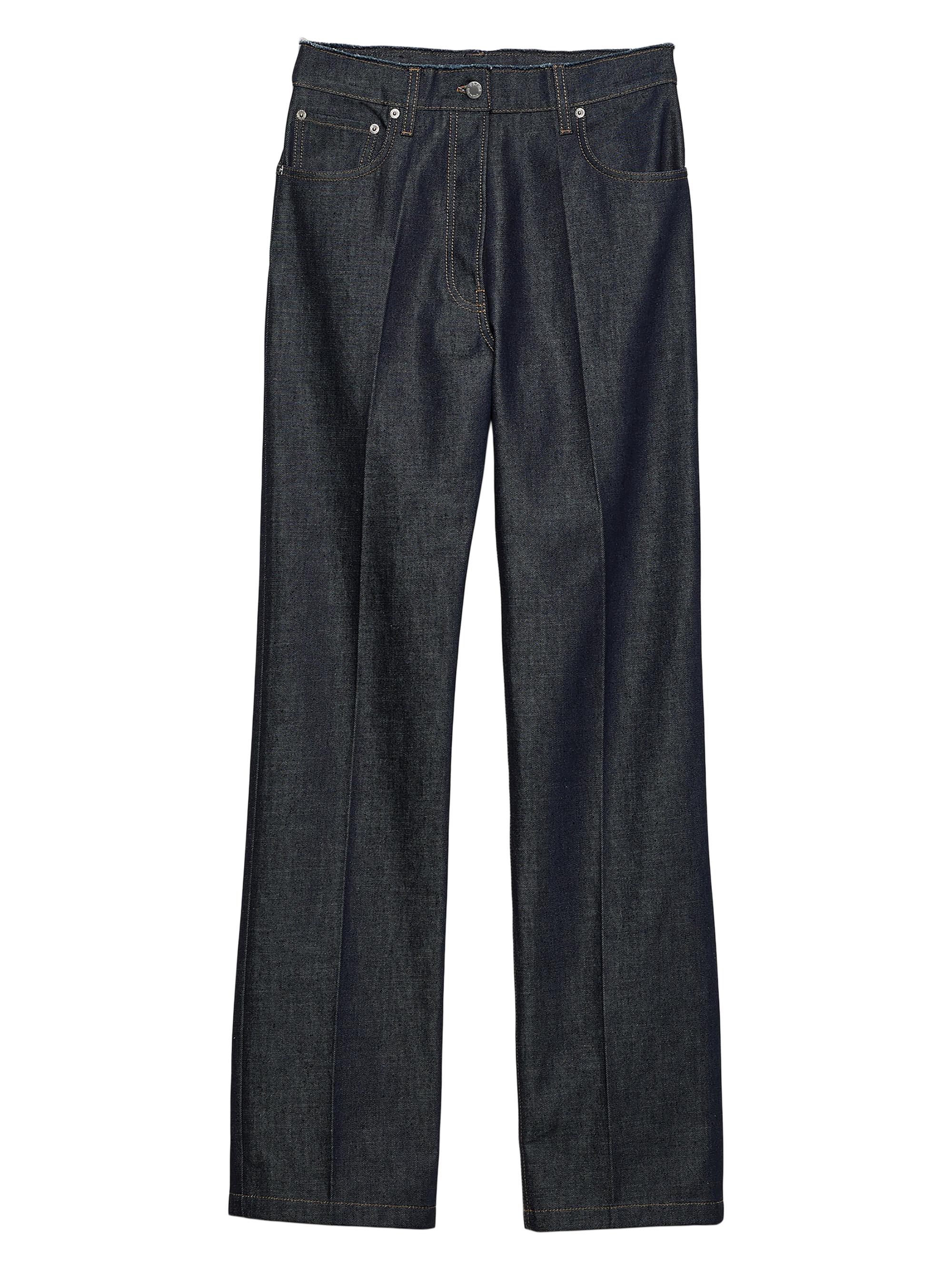 Prada Women's Five-Pocket Denim Jeans - Dark Blue