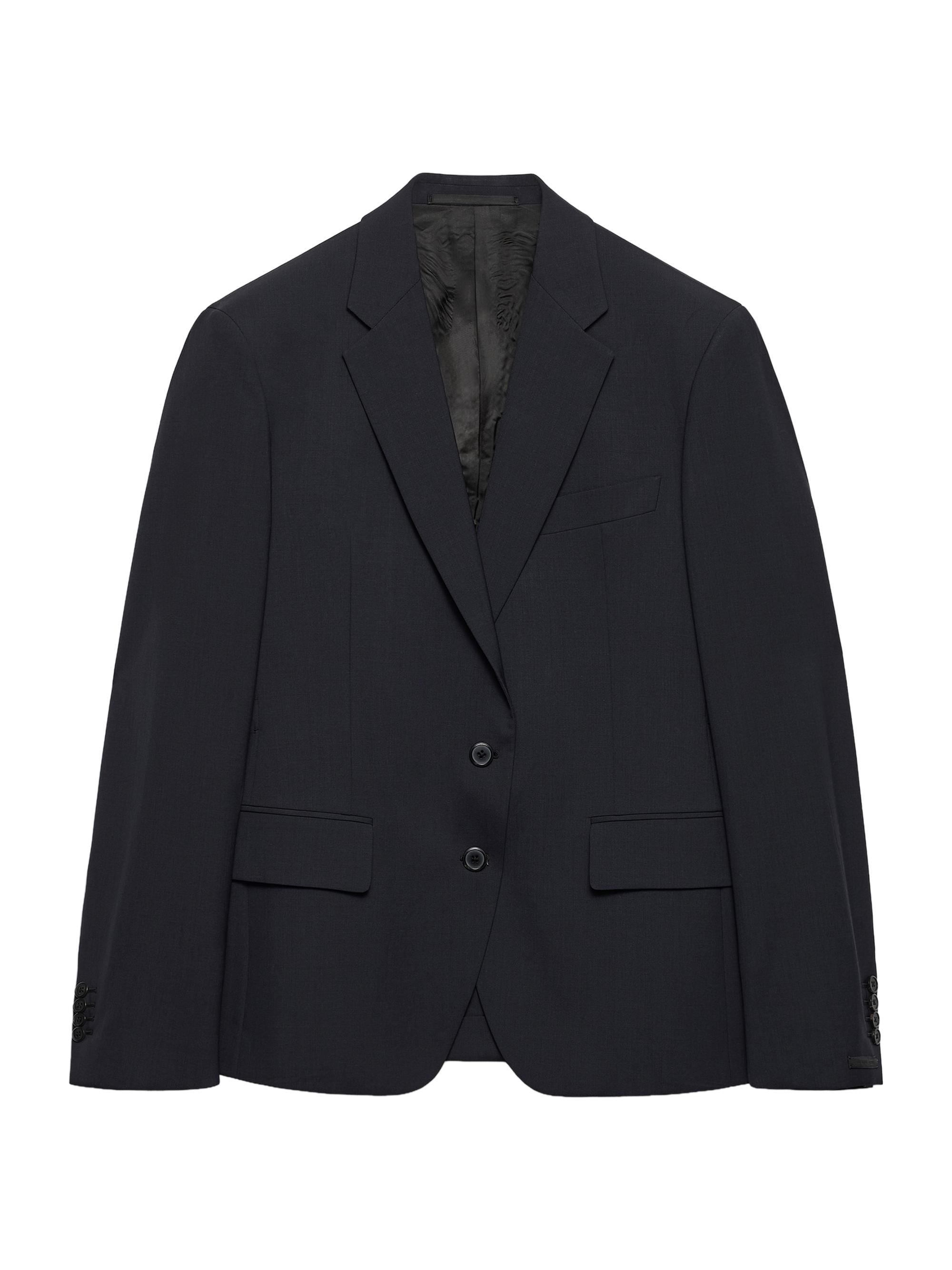 Single-Breasted Wool Jacket