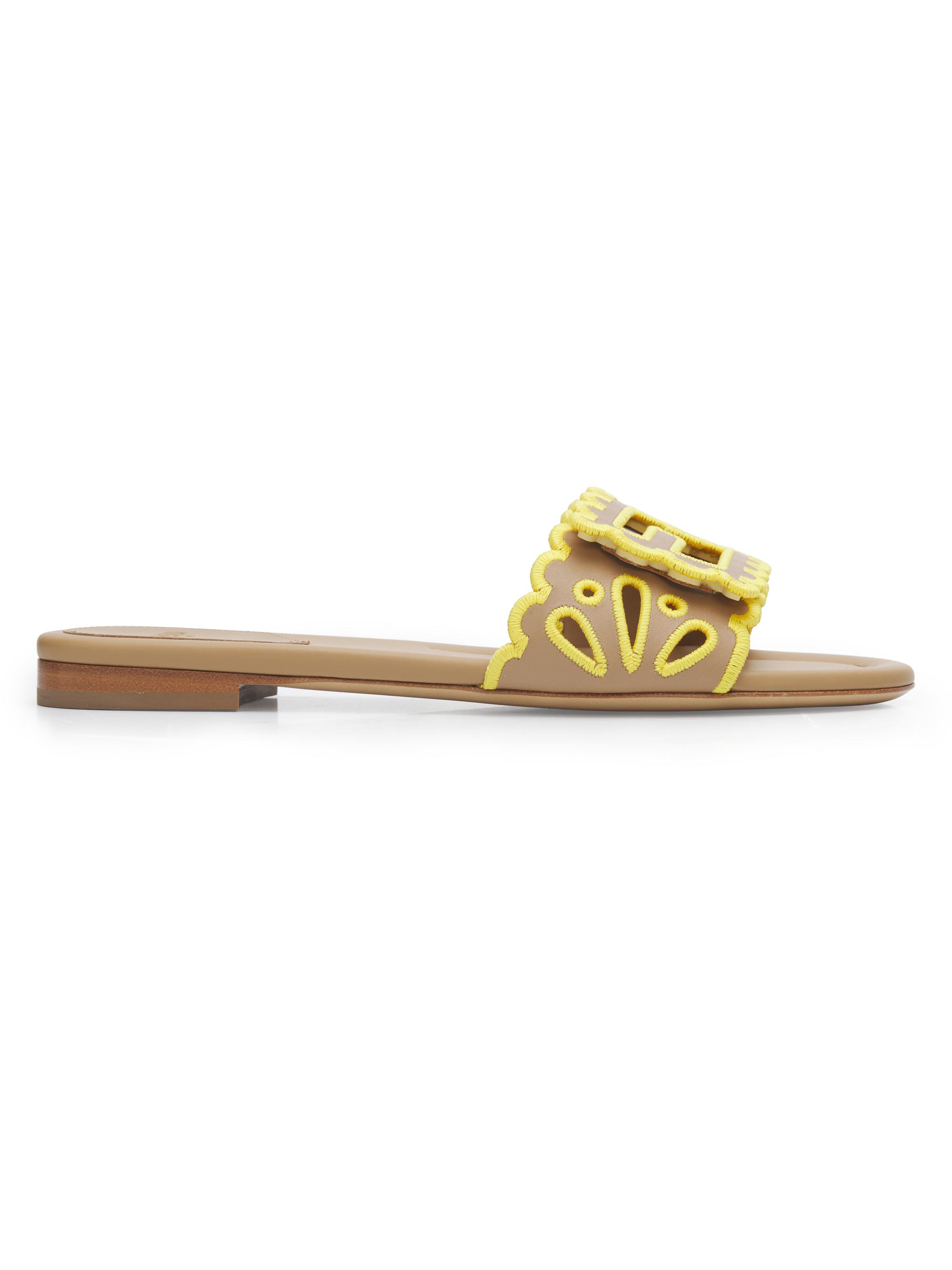 Fndiページ Fendi Logo Silk Slide Sandals | Saks Fifth Avenue
