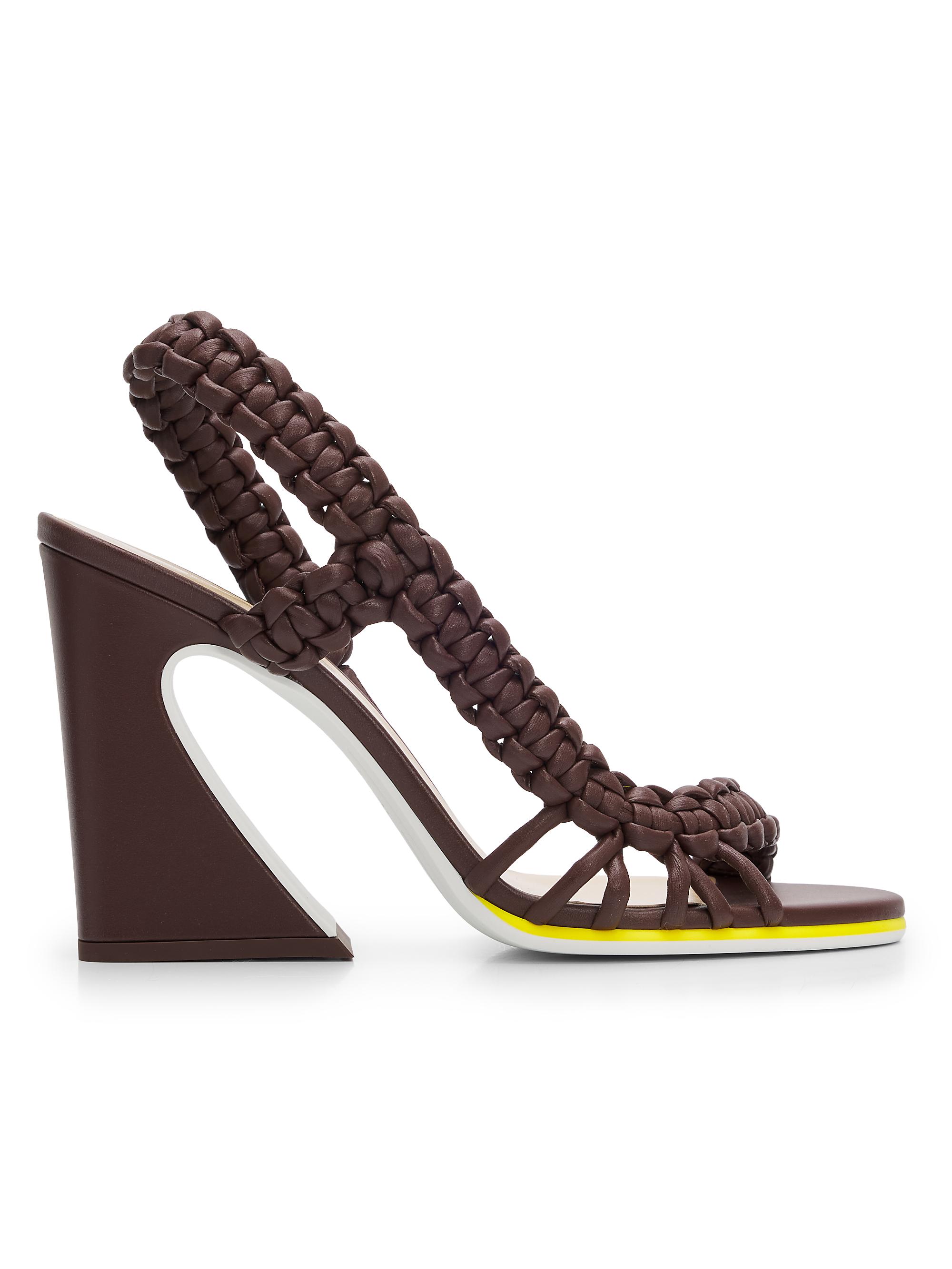 Fendi Delfina 95MM Leather Sandals | Saks Fifth Avenue