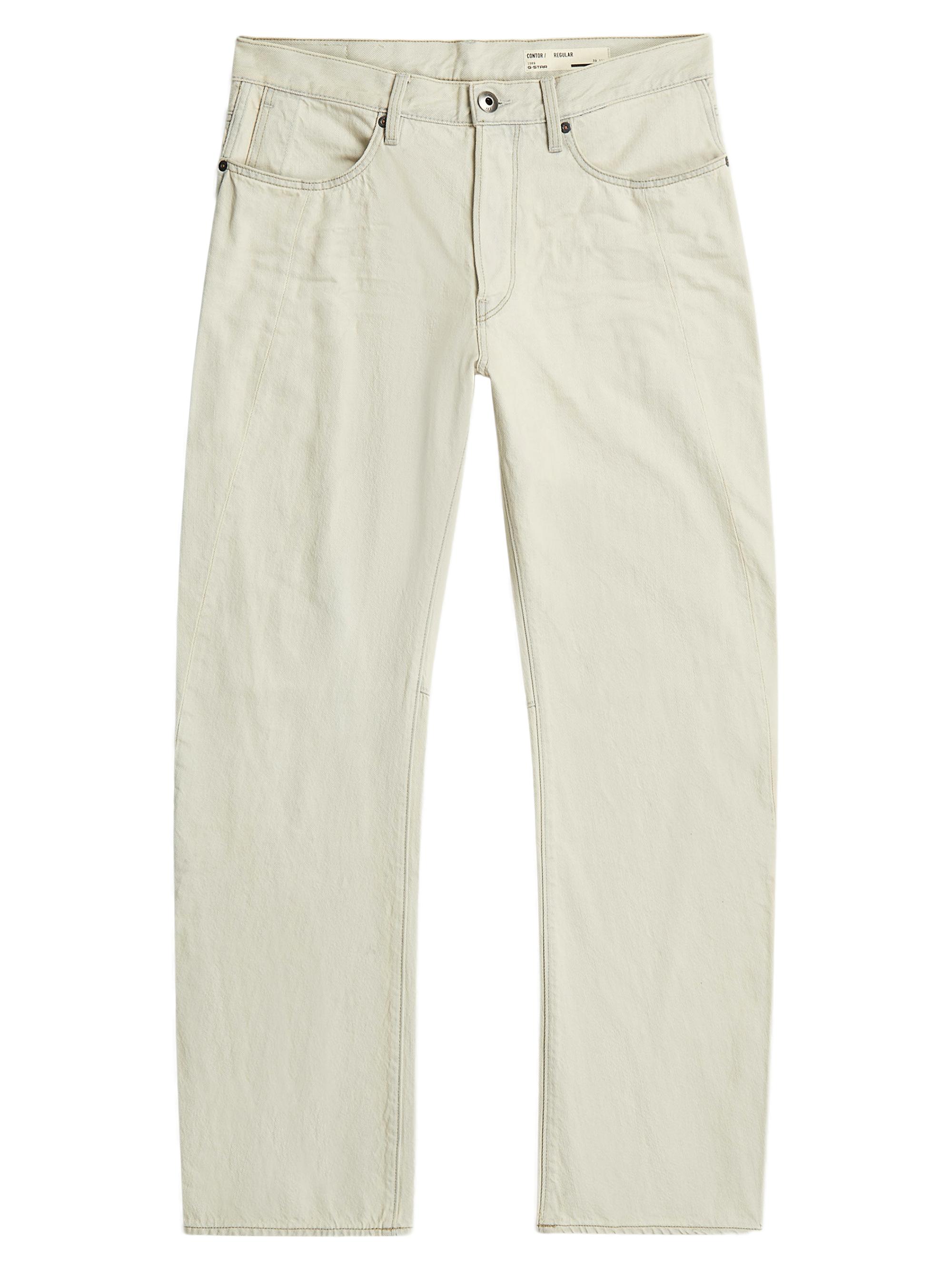 G-Star Men's Contor 3D Straight-Leg Jeans - Beached Faded Vivianite Grey