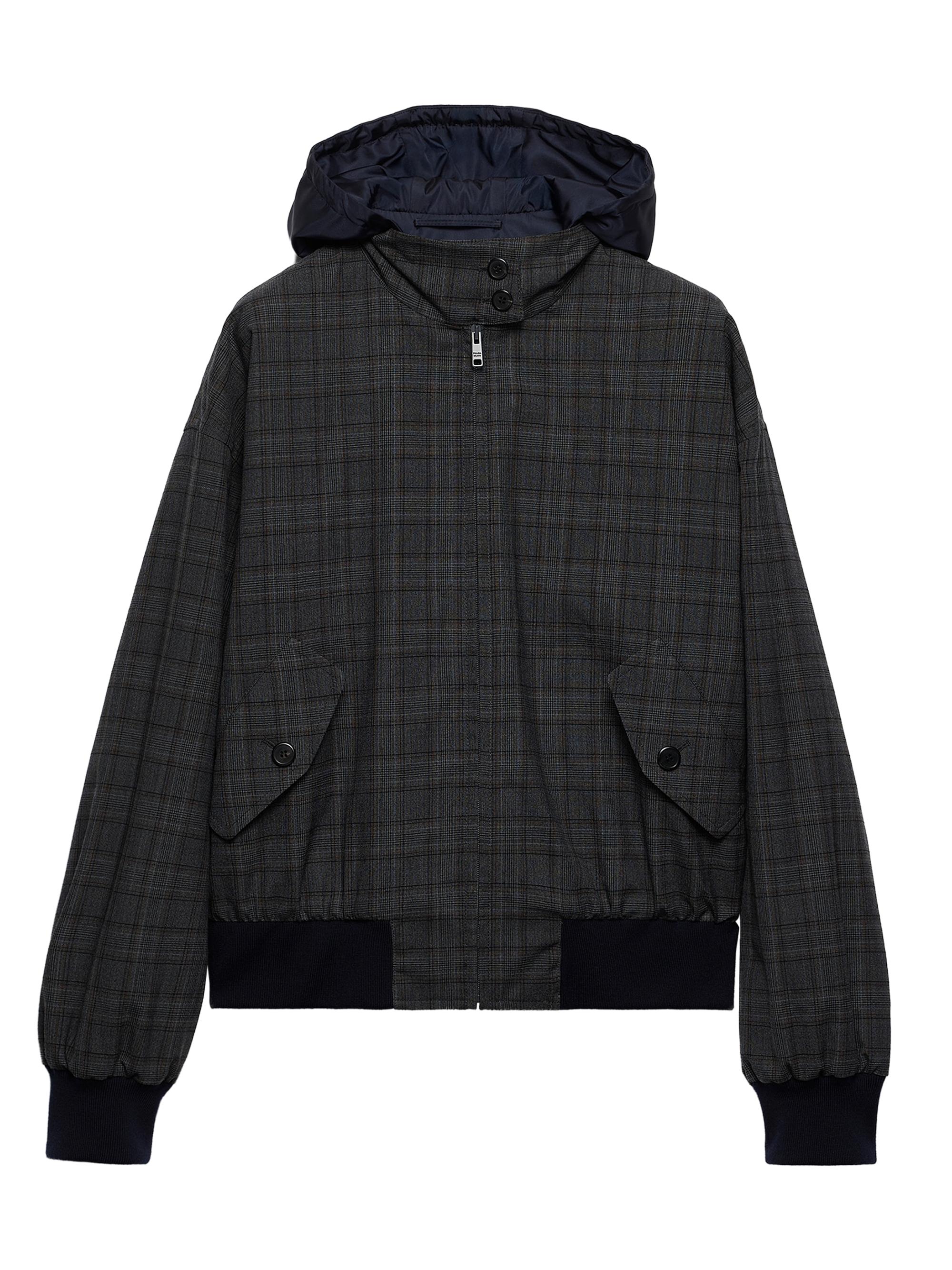 Prince of Wales Checked Wool Jacket