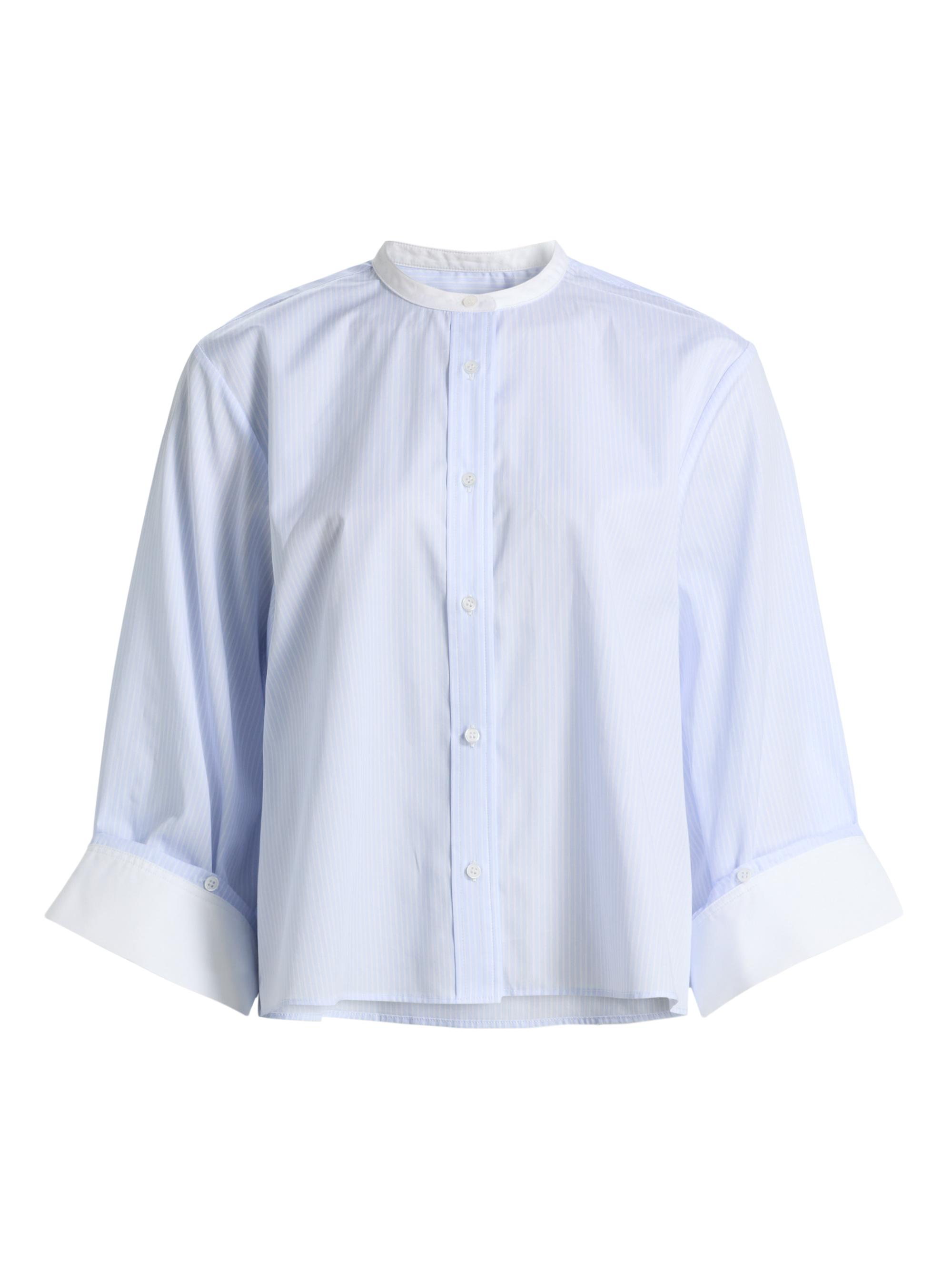 TWP Women's Beau Twill Shirt - Blue Haven White