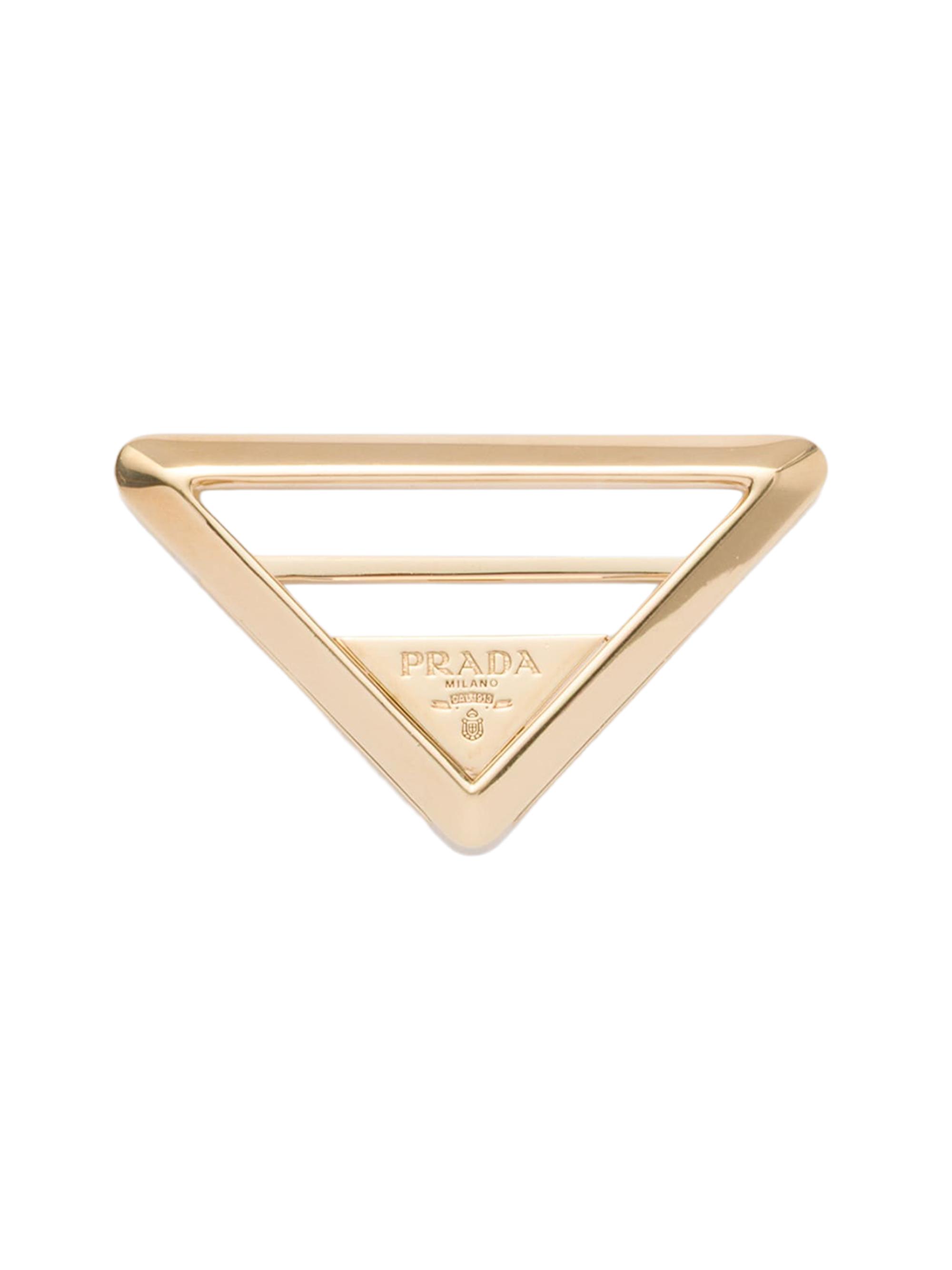 Prada Women's Metal Scarf Ring - Gold
